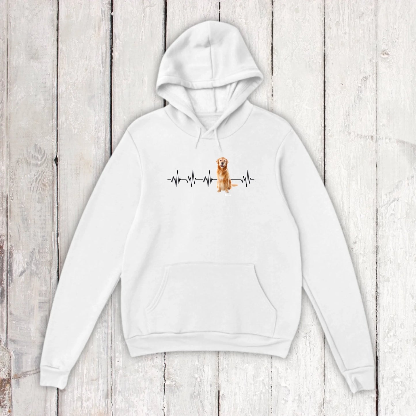 Herzschlag mit Foto - Individuelles T-Shirt (2)