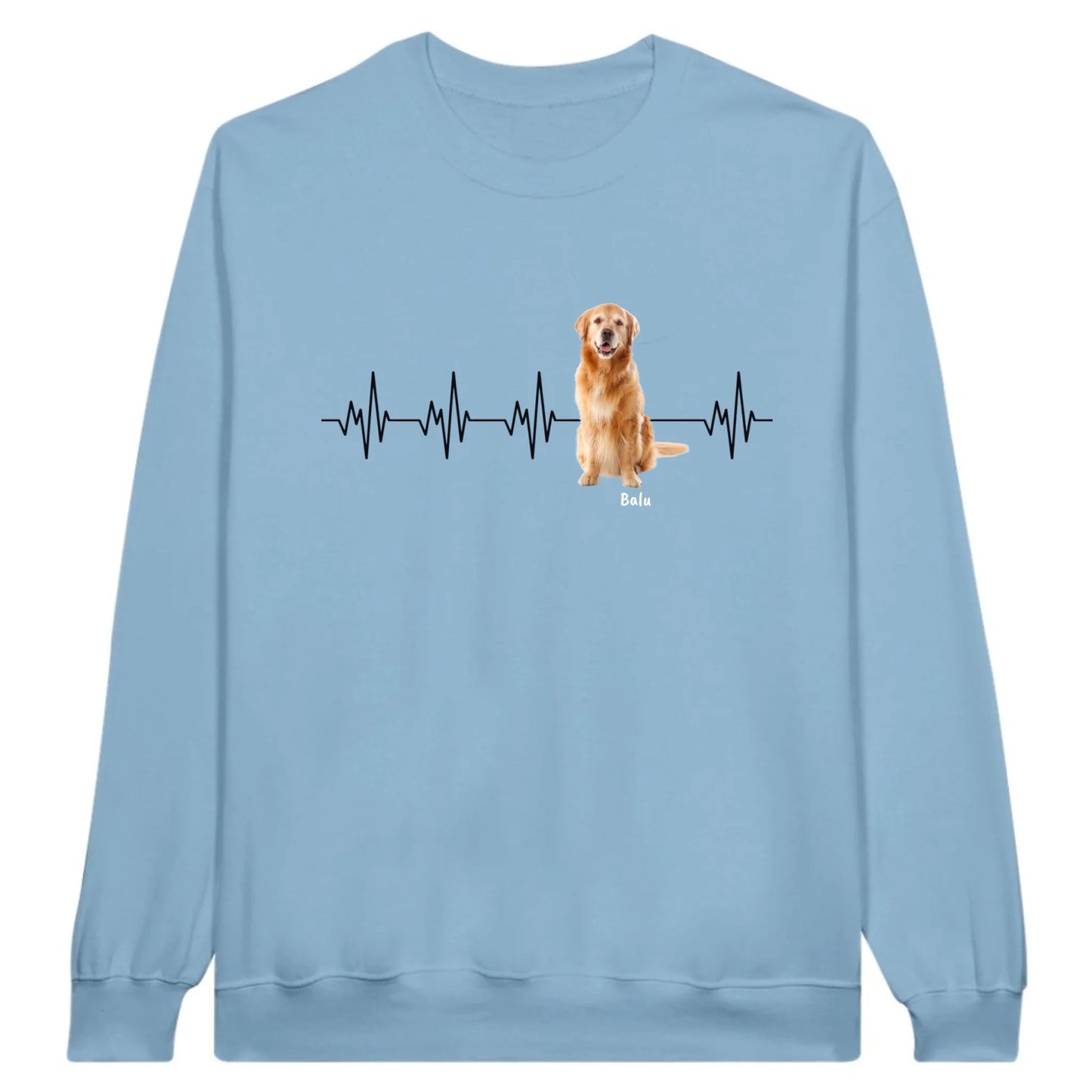 Herzschlag mit Foto - Individuelles T-Shirt (2)