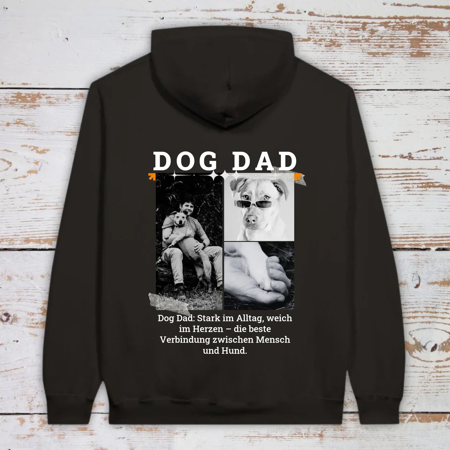 Dog Dad mit bis zu 3 Fotos - individuelles T-Shirt | Personalize Palace