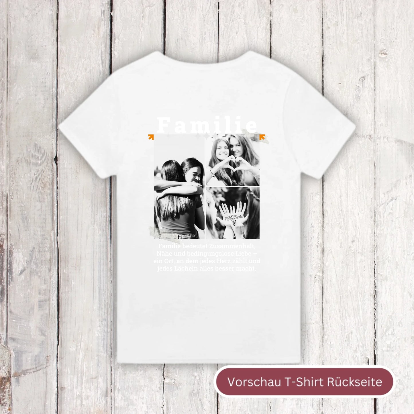 Dog Dad mit bis zu 3 Fotos - individuelles T-Shirt