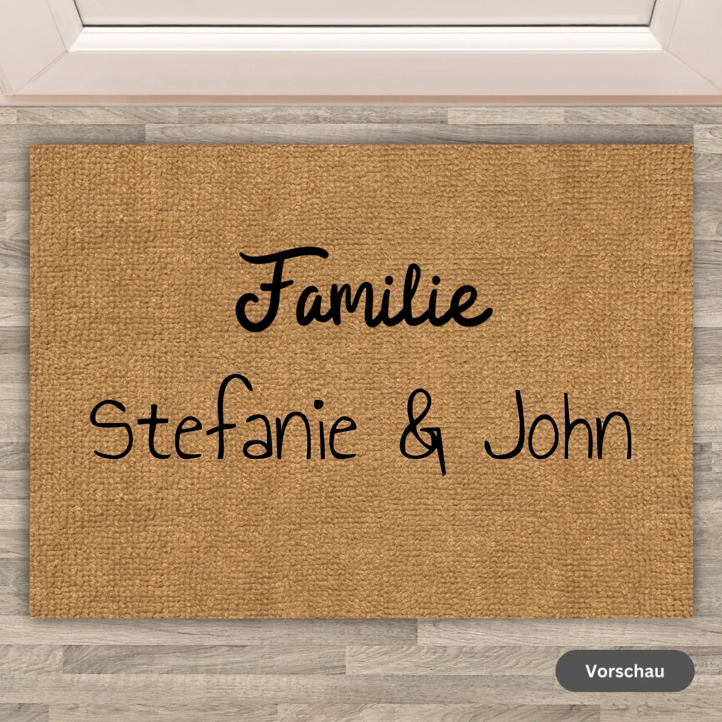 Personalisierte Fußmatte mit euren Namen - individuelle Fußmatte