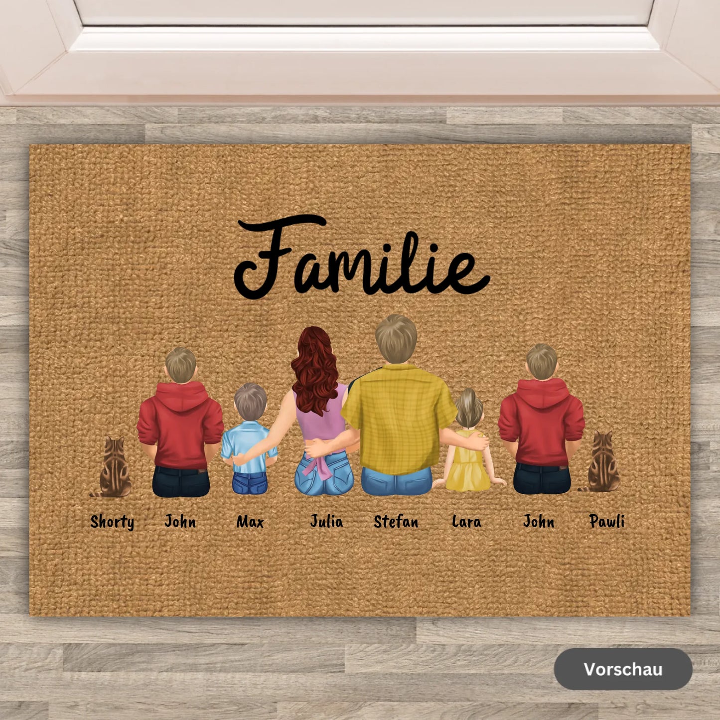 Welcome to Doormat - Personalized Funny Cat Doormat