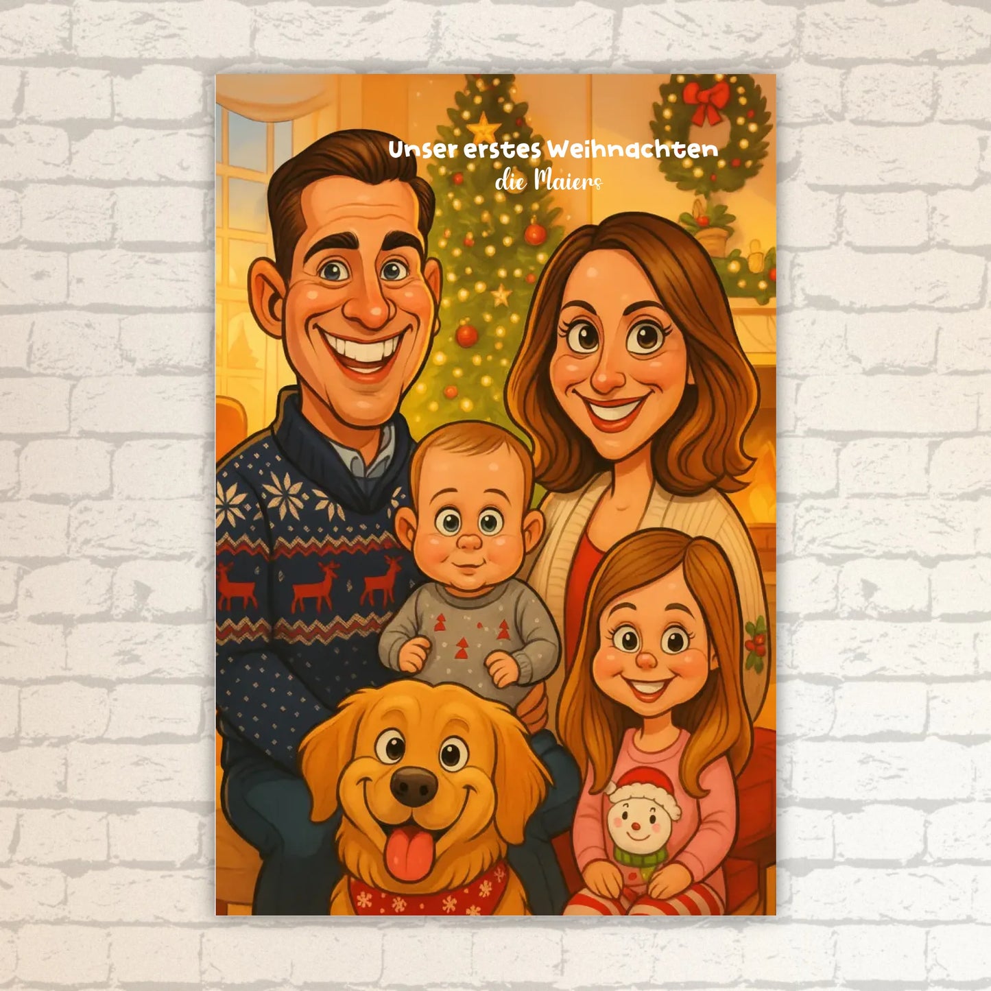 euer Bild als Karikatur - individuelle Leinwand