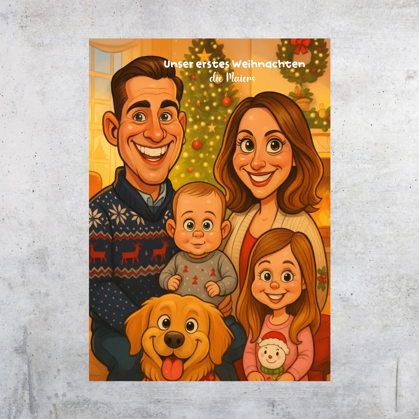 euer Bild als Karikatur - individuelle Leinwand