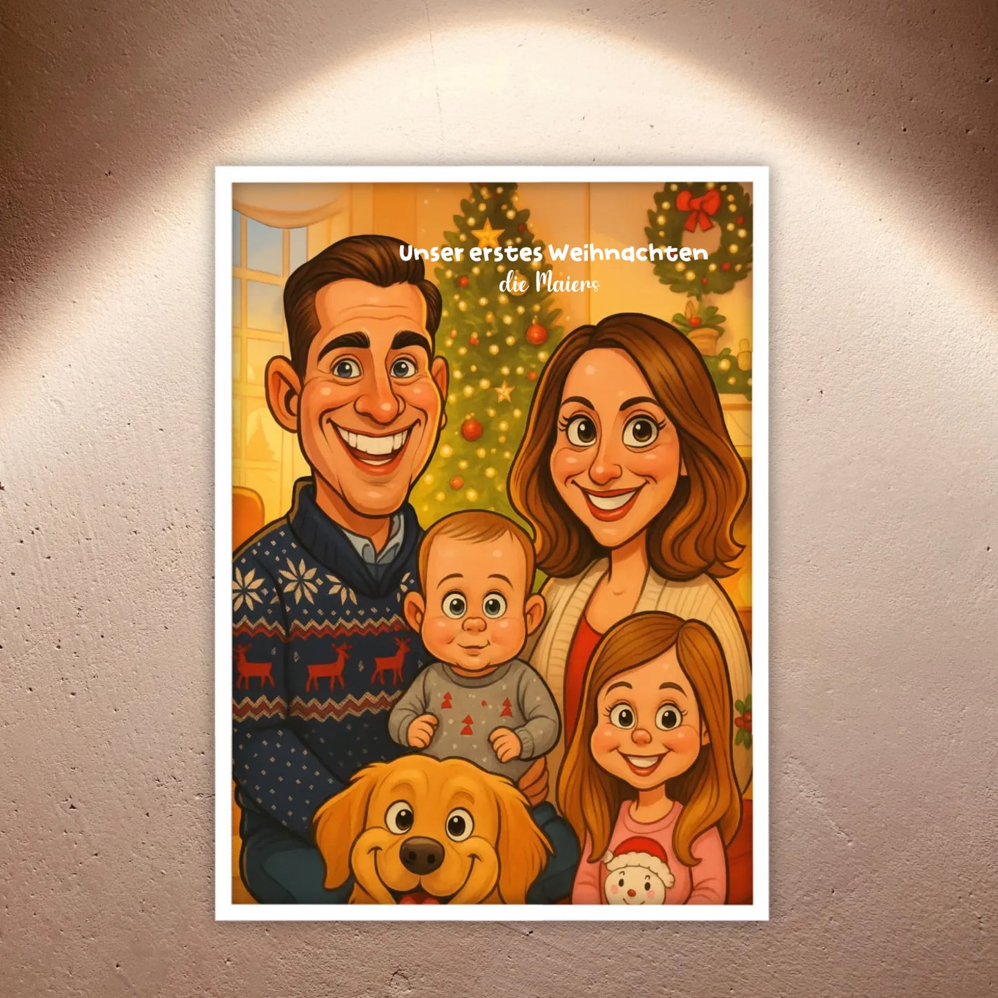 euer Bild als Karikatur - individuelle Leinwand