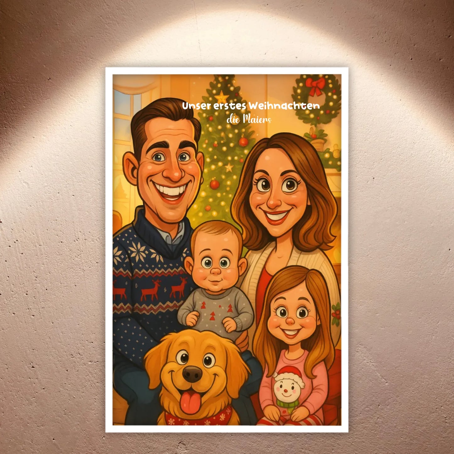 euer Bild als Karikatur - individuelle Leinwand