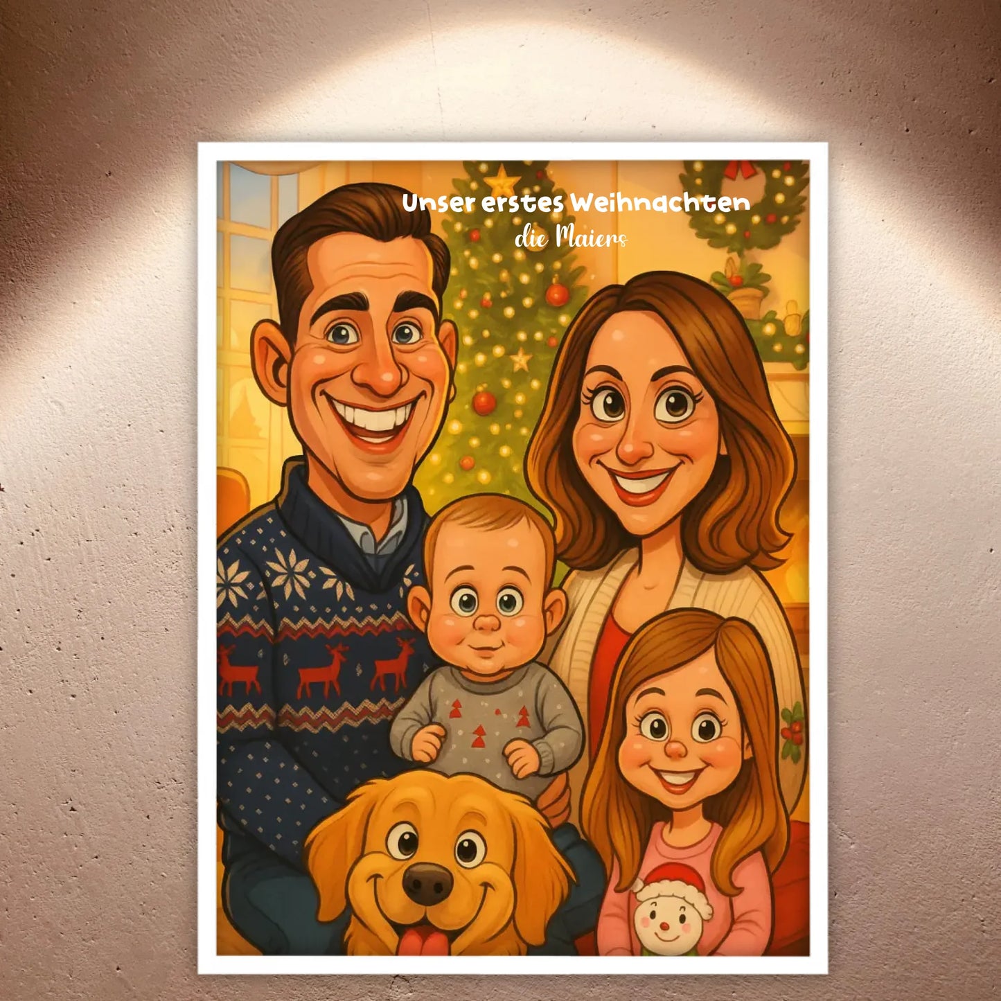 euer Bild als Karikatur - individuelle Leinwand