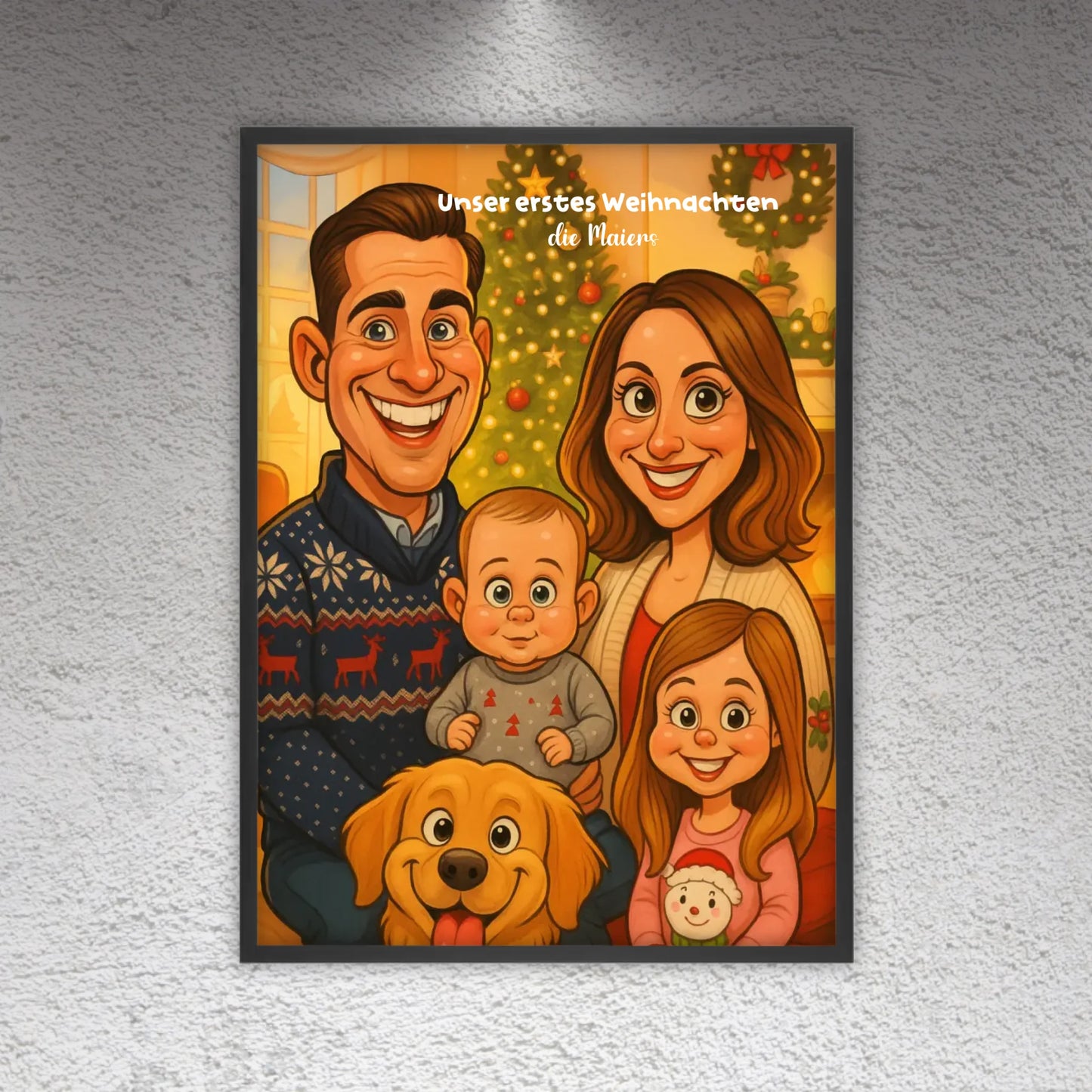 euer Bild als Karikatur - individuelle Leinwand