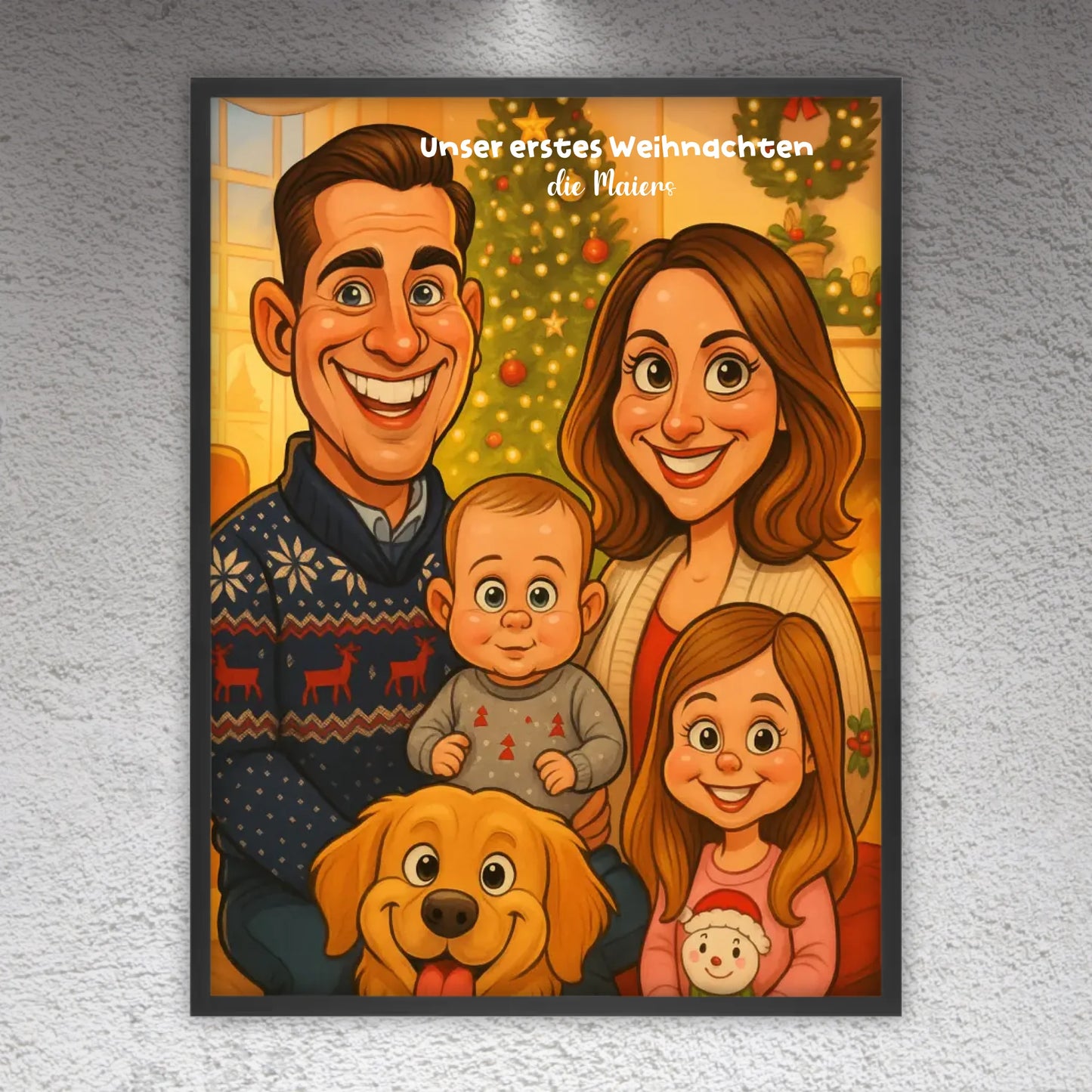 euer Bild als Karikatur - individuelle Leinwand