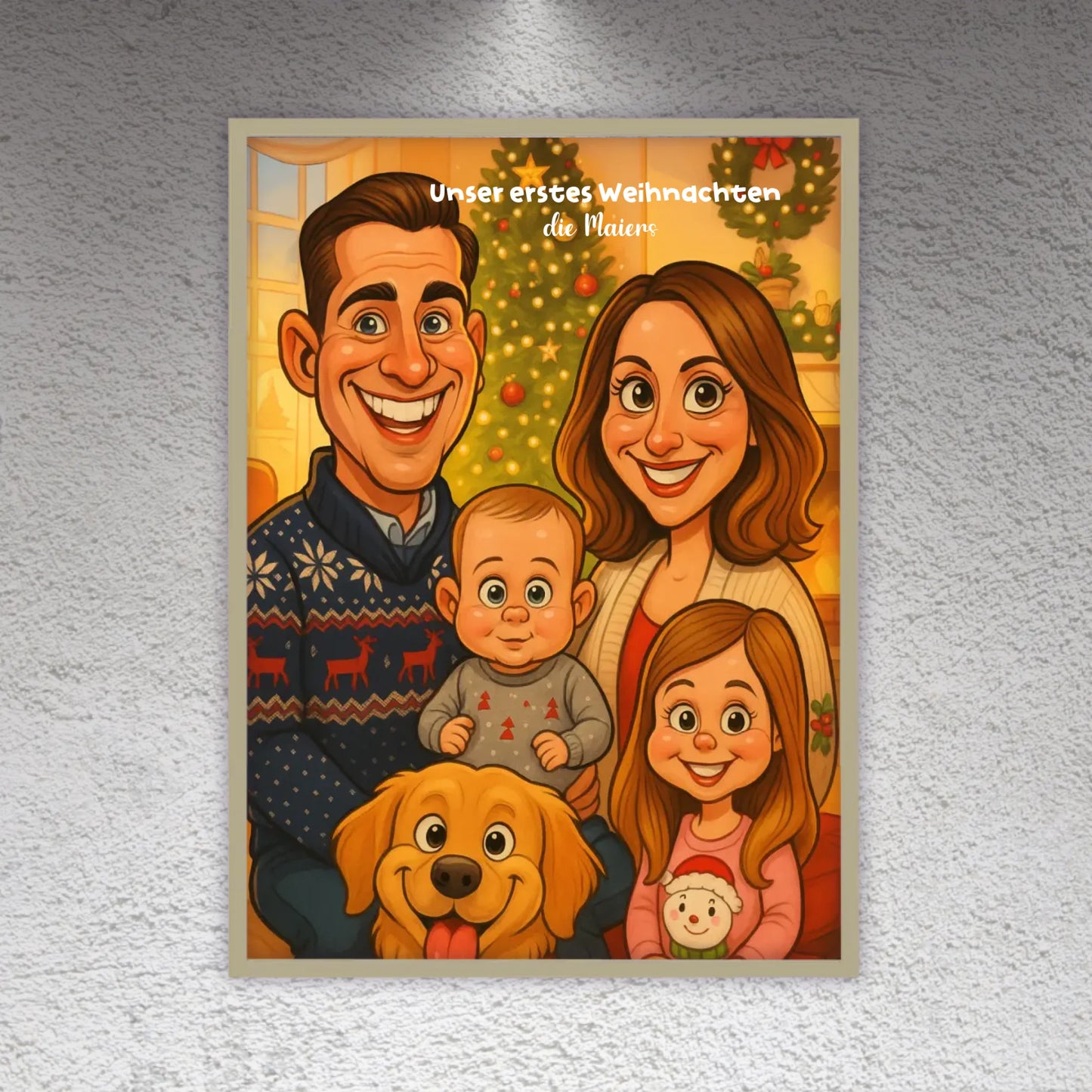 euer Bild als Karikatur - individuelle Leinwand