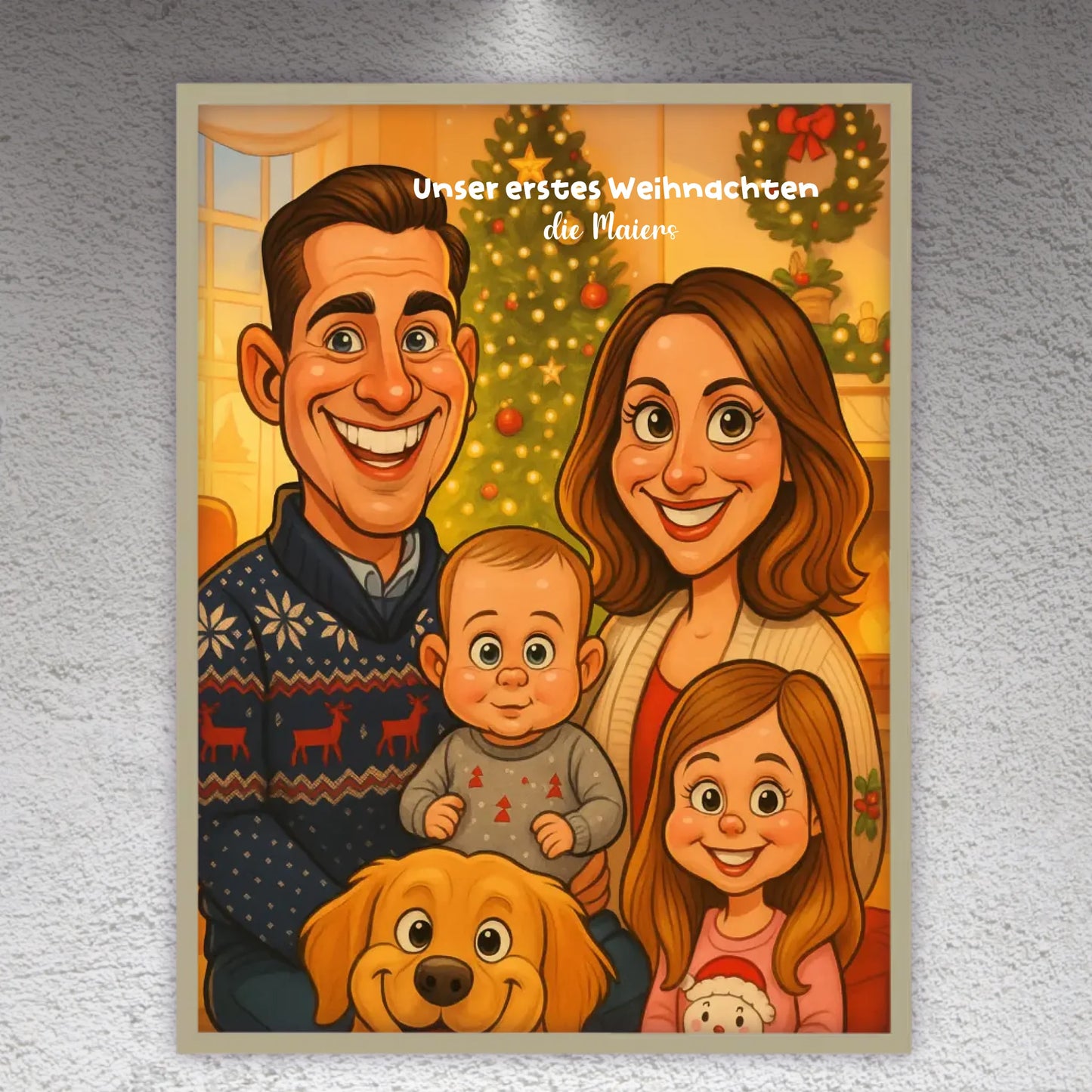 euer Bild als Karikatur - individuelle Leinwand