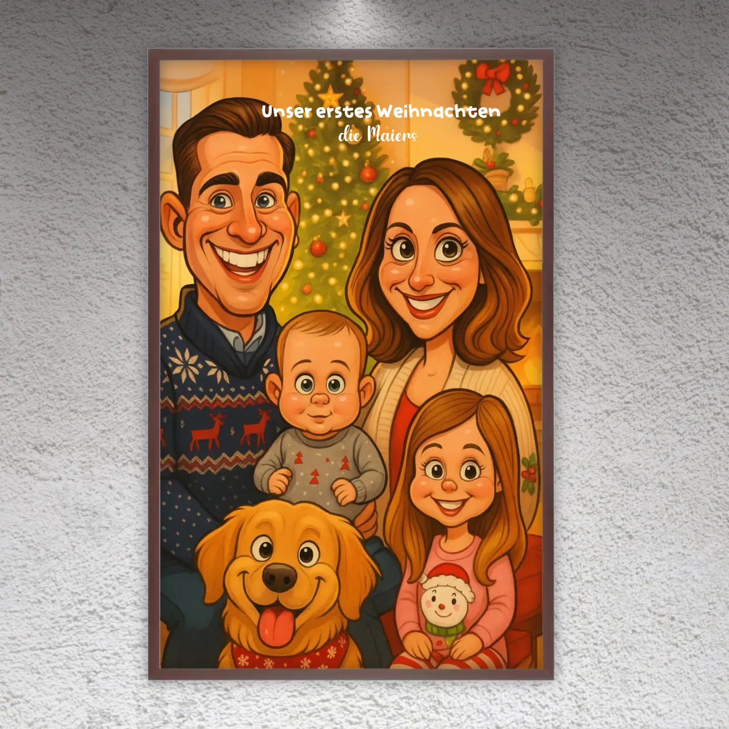 euer Bild als Karikatur - individuelle Leinwand