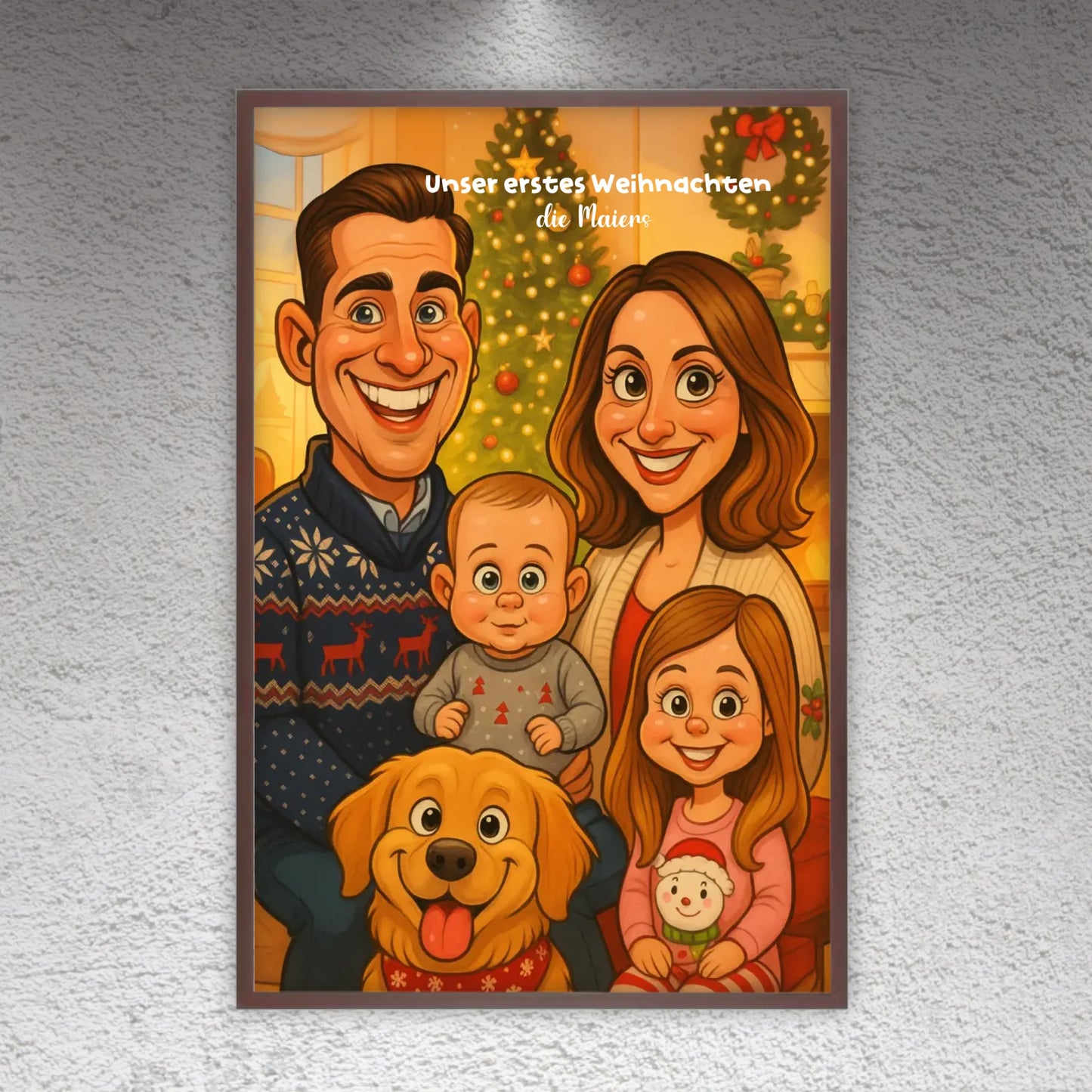 euer Bild als Karikatur - individuelle Leinwand