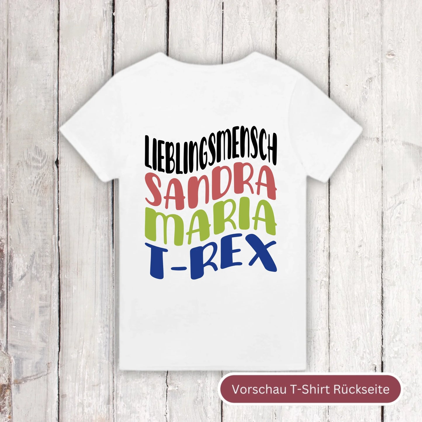 Lieblingsmensch mit Warp Text - individuelles T-Shirt