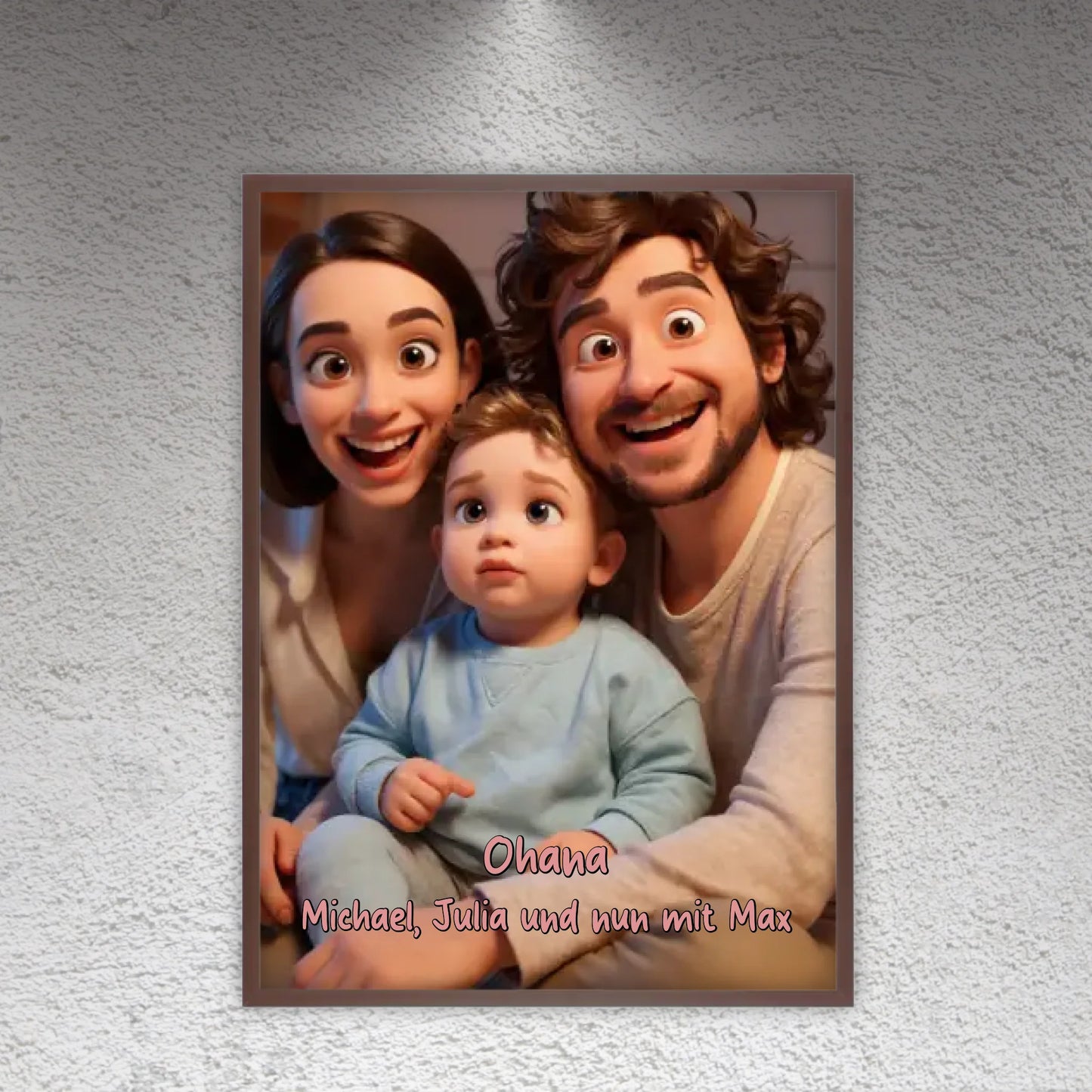 Poster mit Galerierahmen im Comic Stil selber gestalten