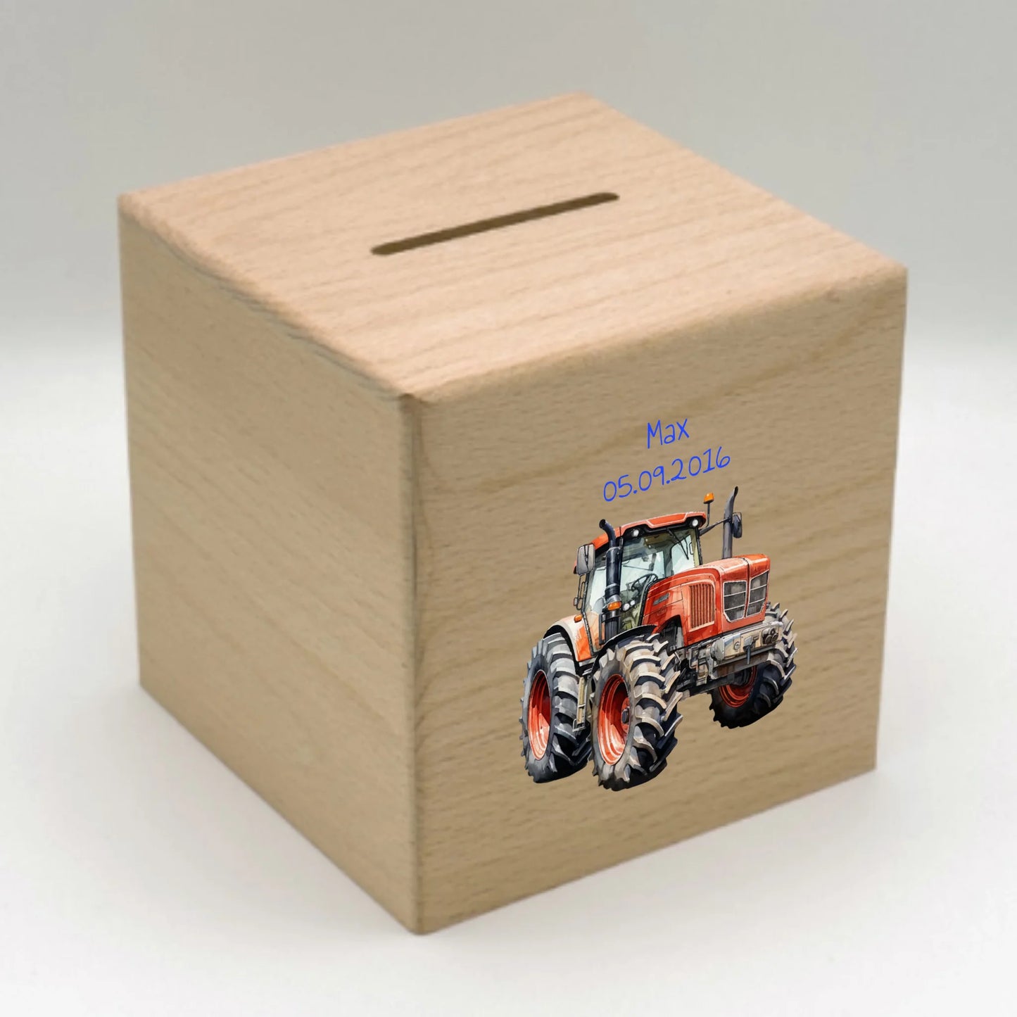 Personalisierte Spardose: Feuerwehr Bild mit Namen - individuelle Spardose für Kinder | Personalize Palace