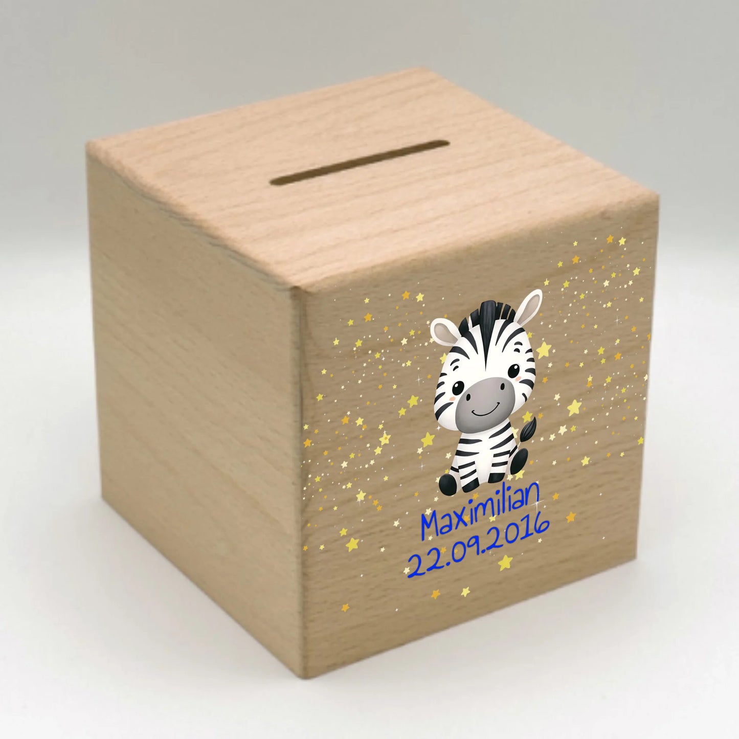 Personalisierte Spardose: Safari Tiere mit Namen - individuelle Spardose für Kinder | Personalize Palace