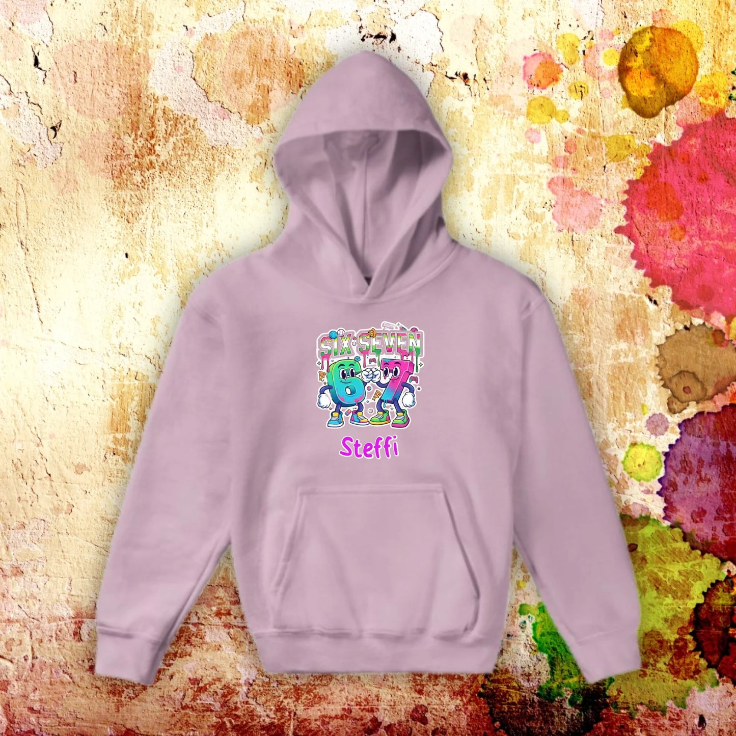 Six Seven (6 7) mit Name - individuelles Kinder T-Shirt