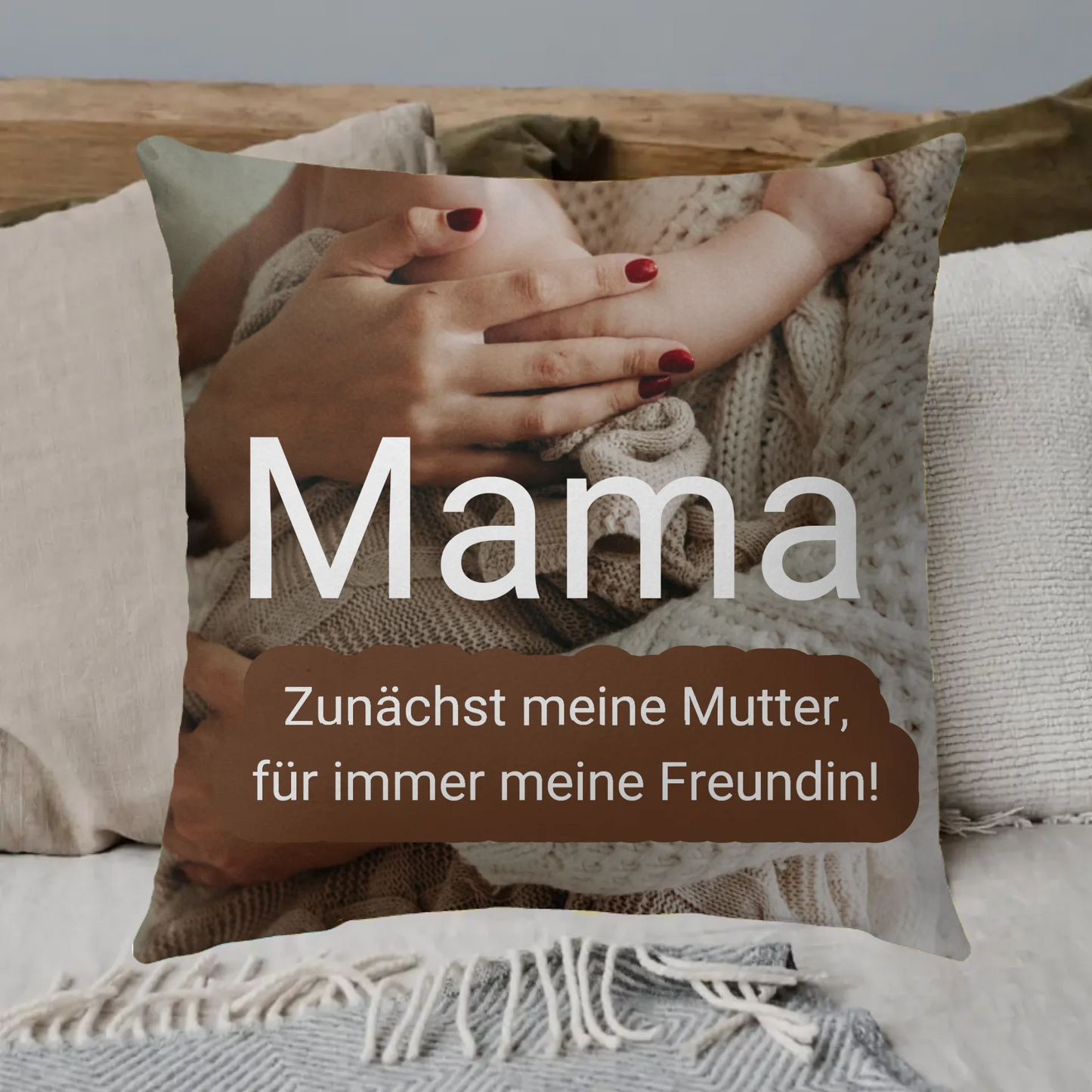 Definition Kissen Mama mit Foto und Text - individuelles Kissen | Personalize Palace