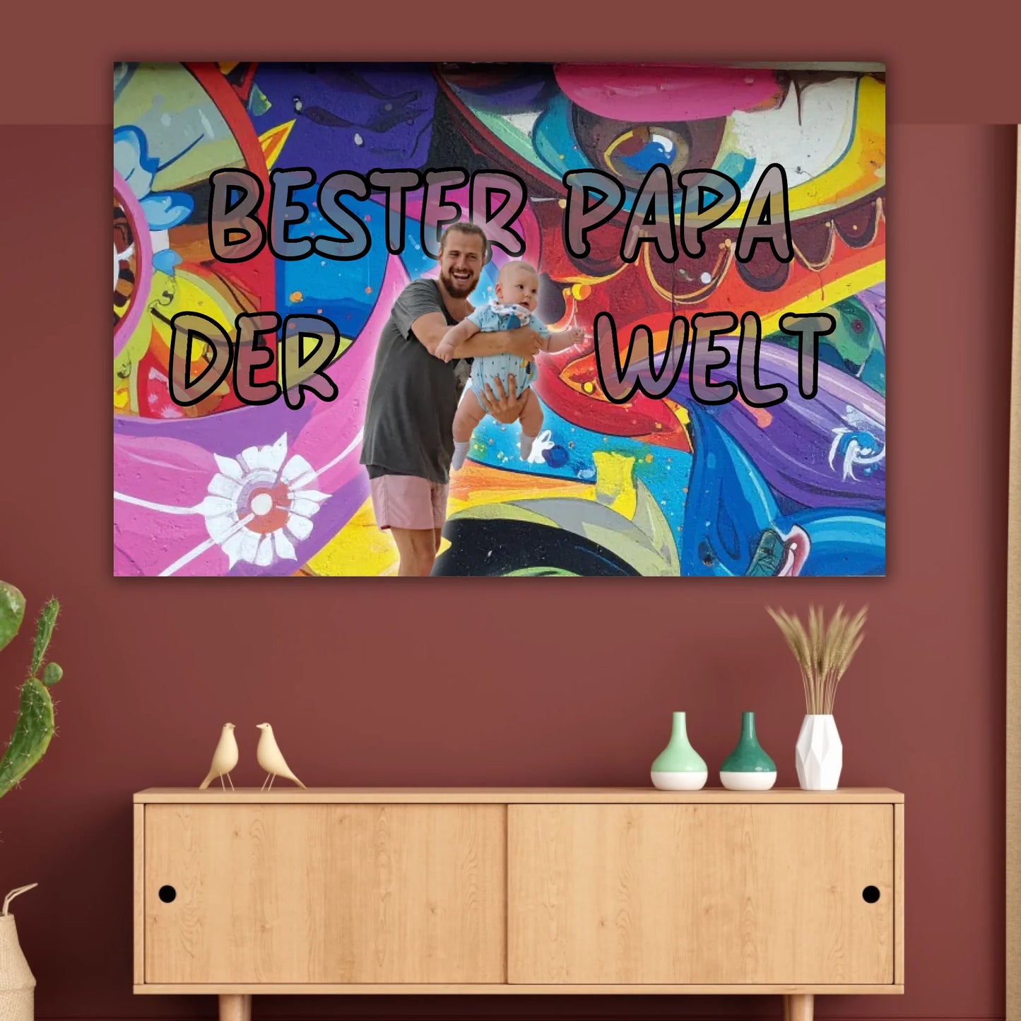 Personalisiertes Geschenk für Papa – Love Poster mit Text & Foto