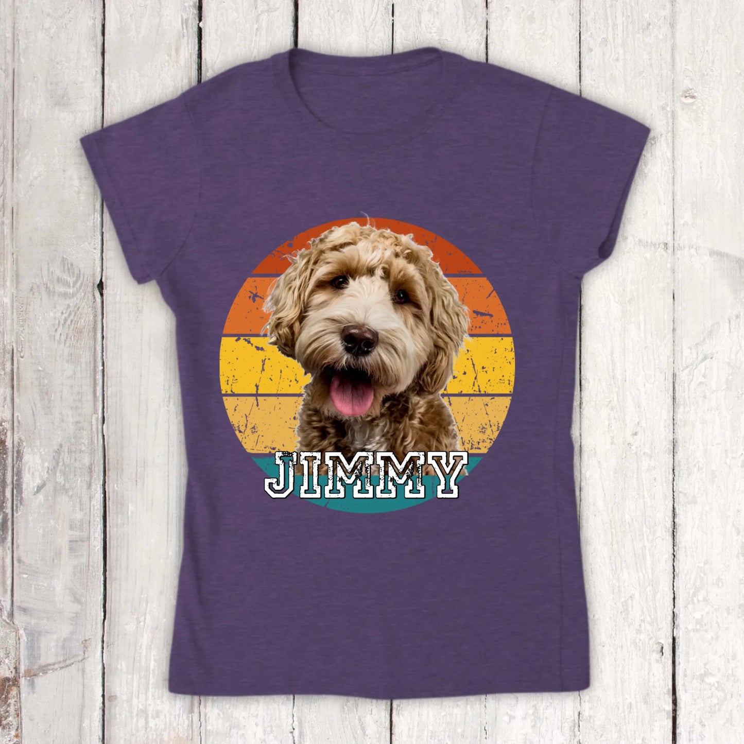 Vintage - Individuelles Foto T-Shirt