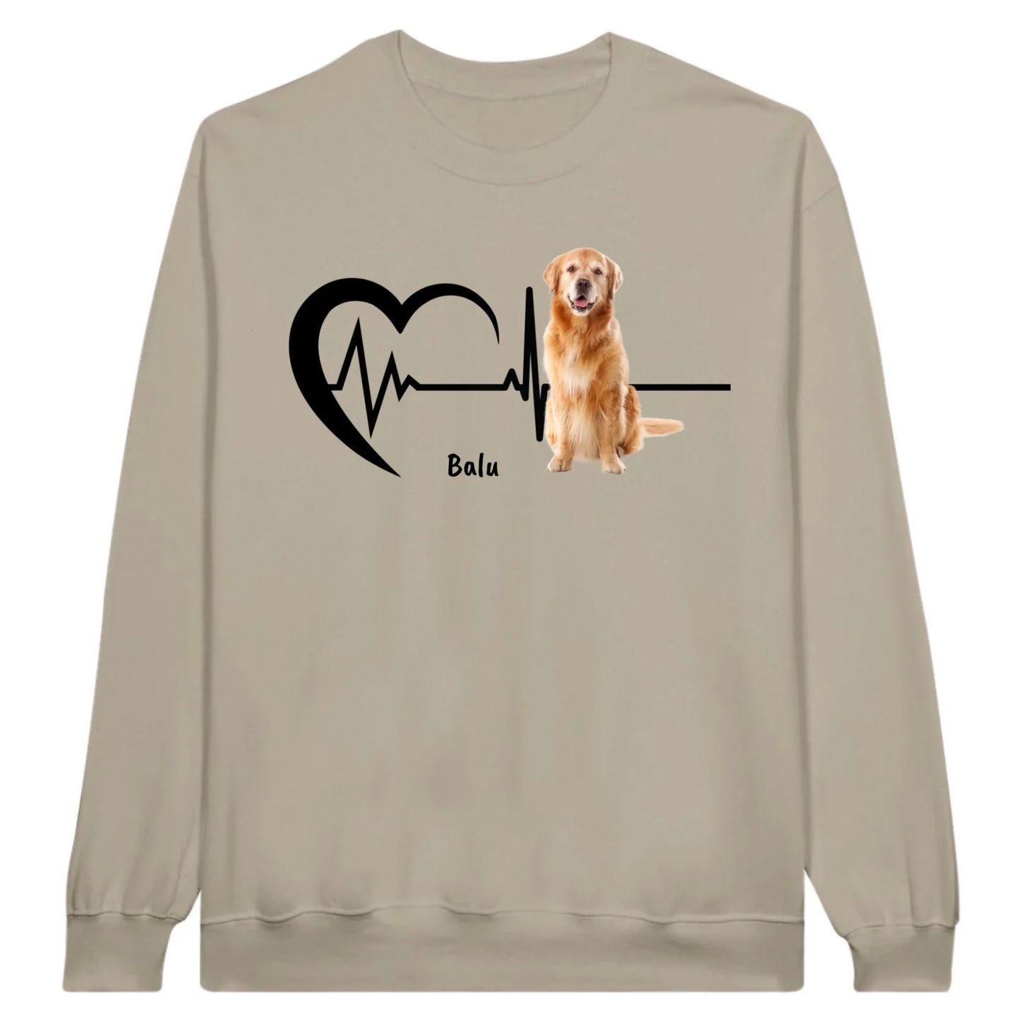 Herzschlag mit Foto - Individuelles T-Shirt