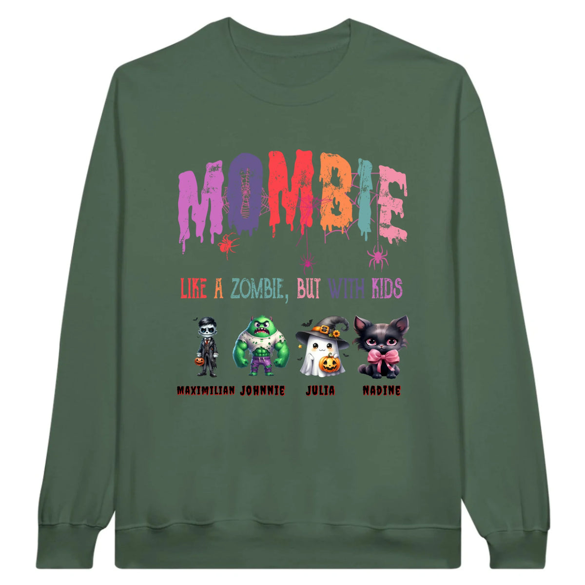 Mombie, halb Mom, halb Zombie - Individuelles Hoodie Halloween Design | Personalize Palace