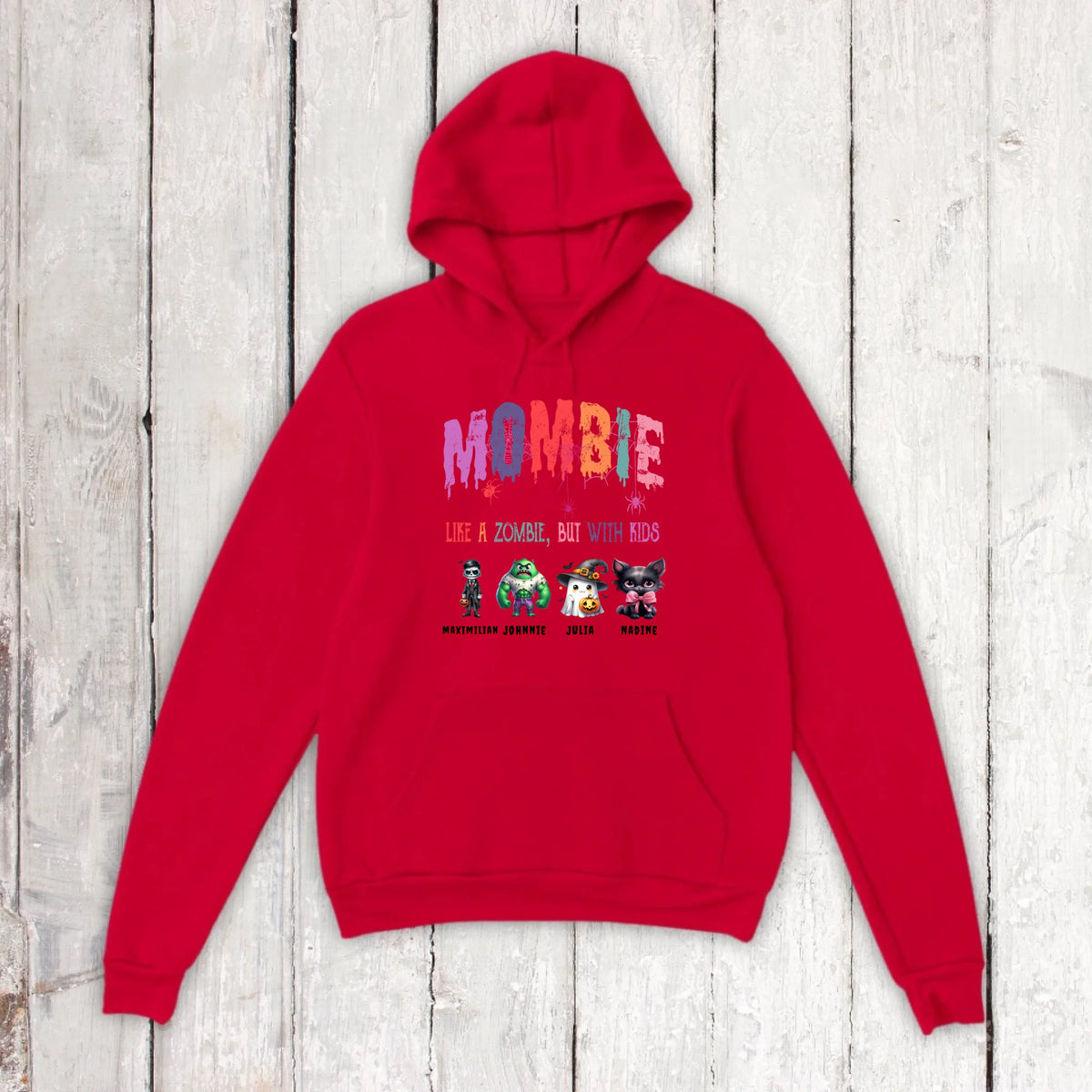 Mombie, halb Mom, halb Zombie - Individuelles Hoodie Halloween Design | Personalize Palace