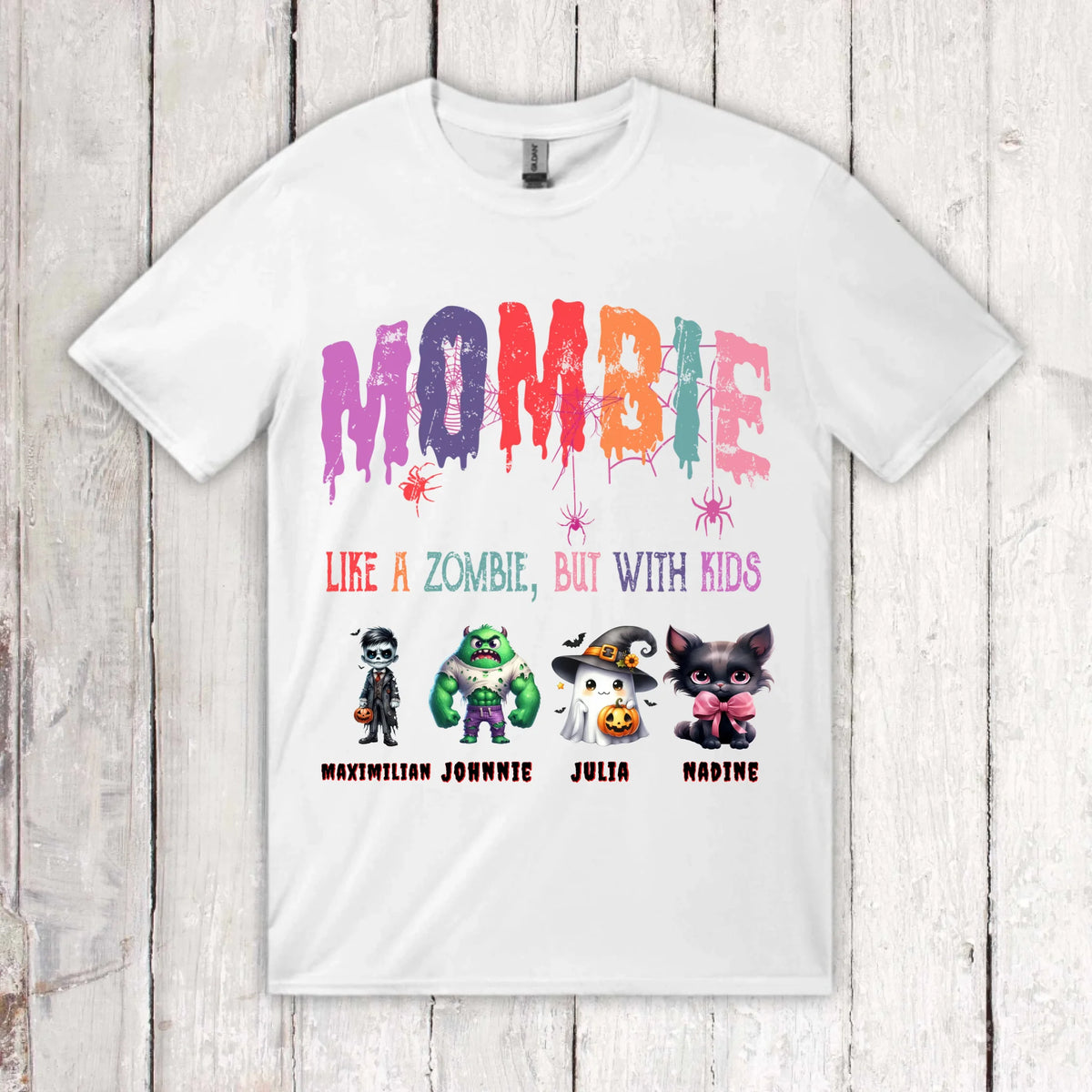 Mombie, halb Mom, halb Zombie - Individuelles Hoodie Halloween Design | Personalize Palace