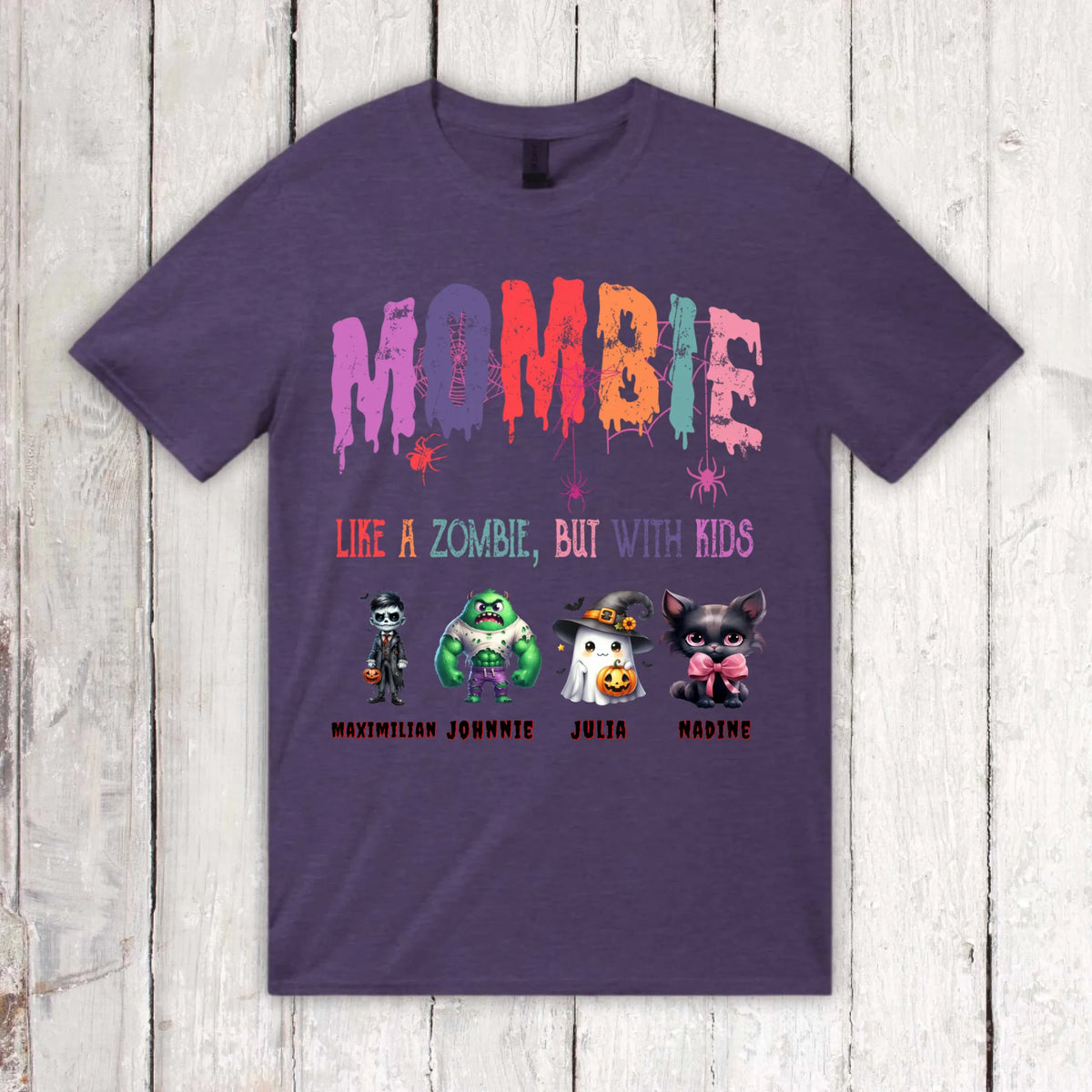 Mombie, halb Mom, halb Zombie - Individuelles Hoodie Halloween Design
