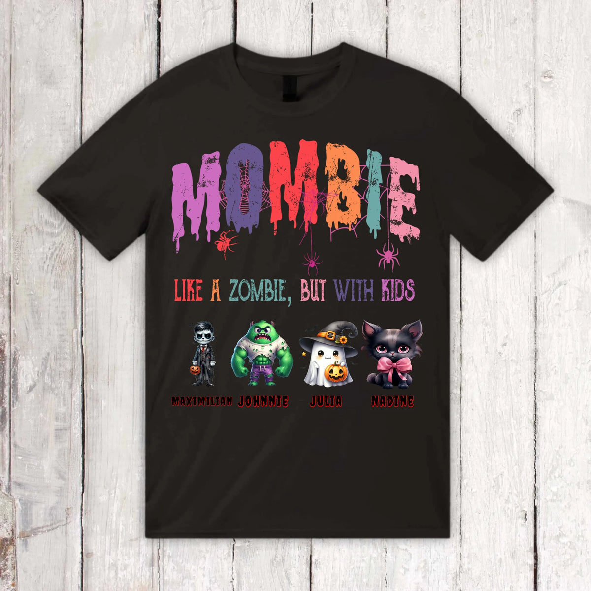 Mombie, halb Mom, halb Zombie - Individuelles Hoodie Halloween Design