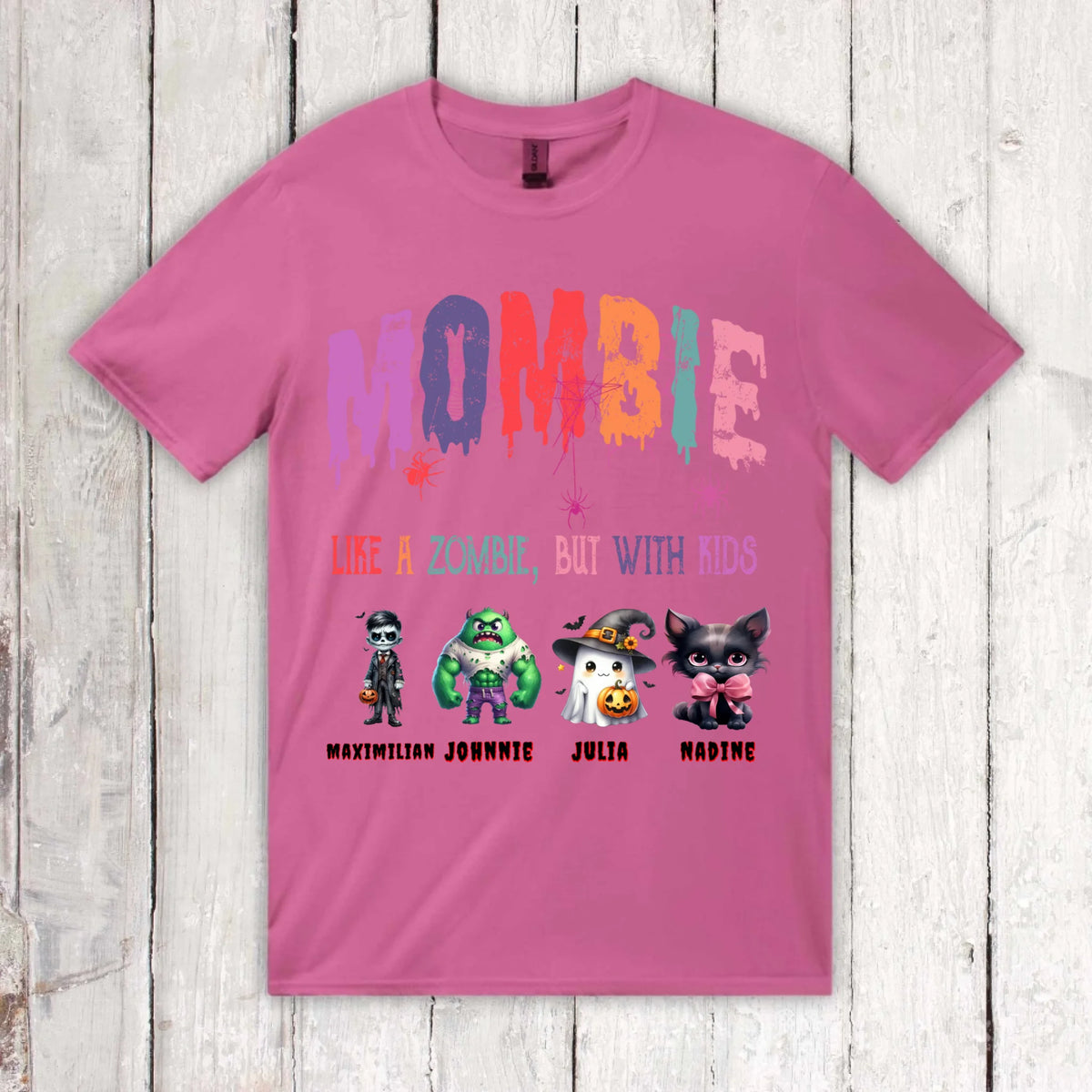 Mombie, halb Mom, halb Zombie - Individuelles Hoodie Halloween Design