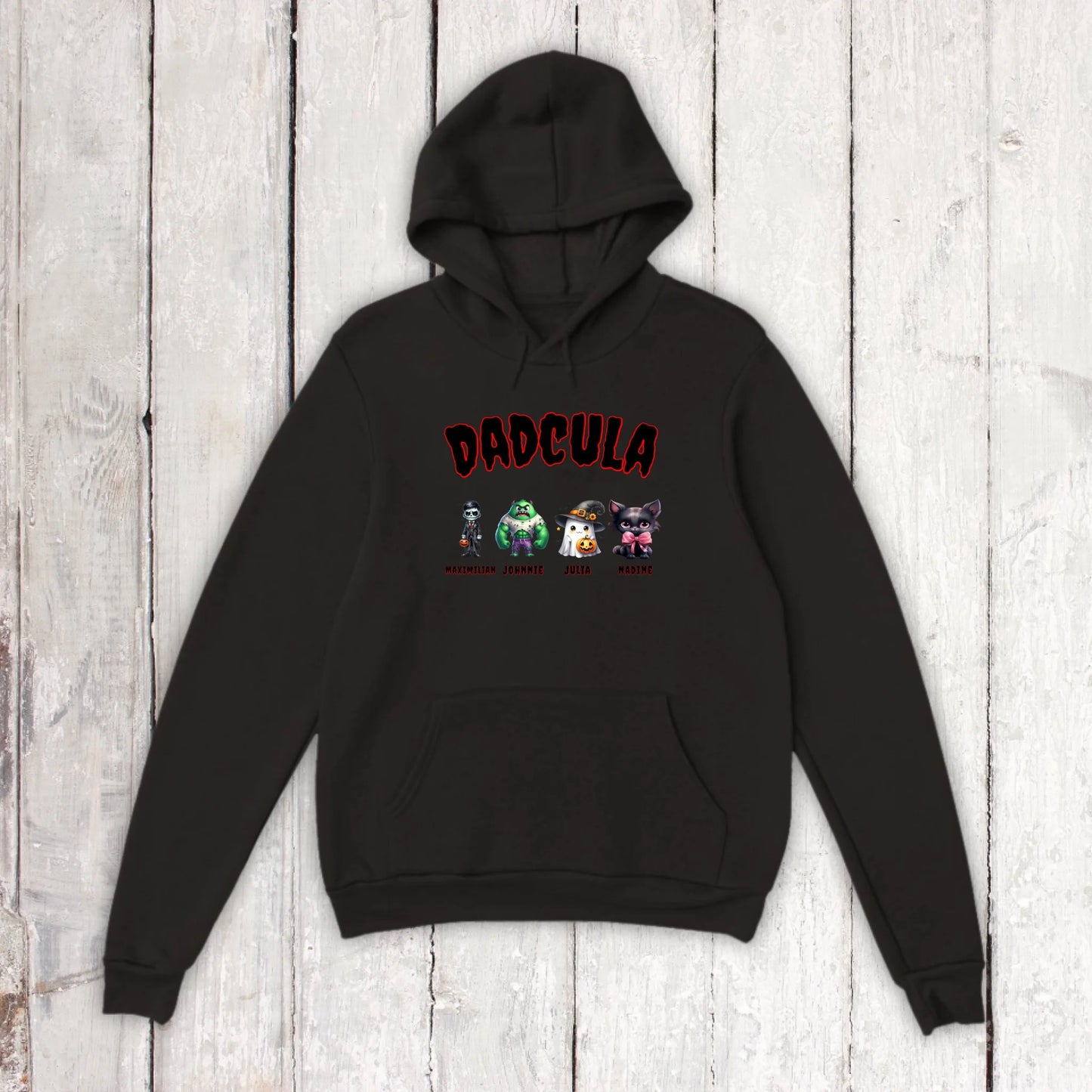 Dadcula, wie Dad, nur Cula - Individuelles Hoodie Halloween Design | Personalize Palace