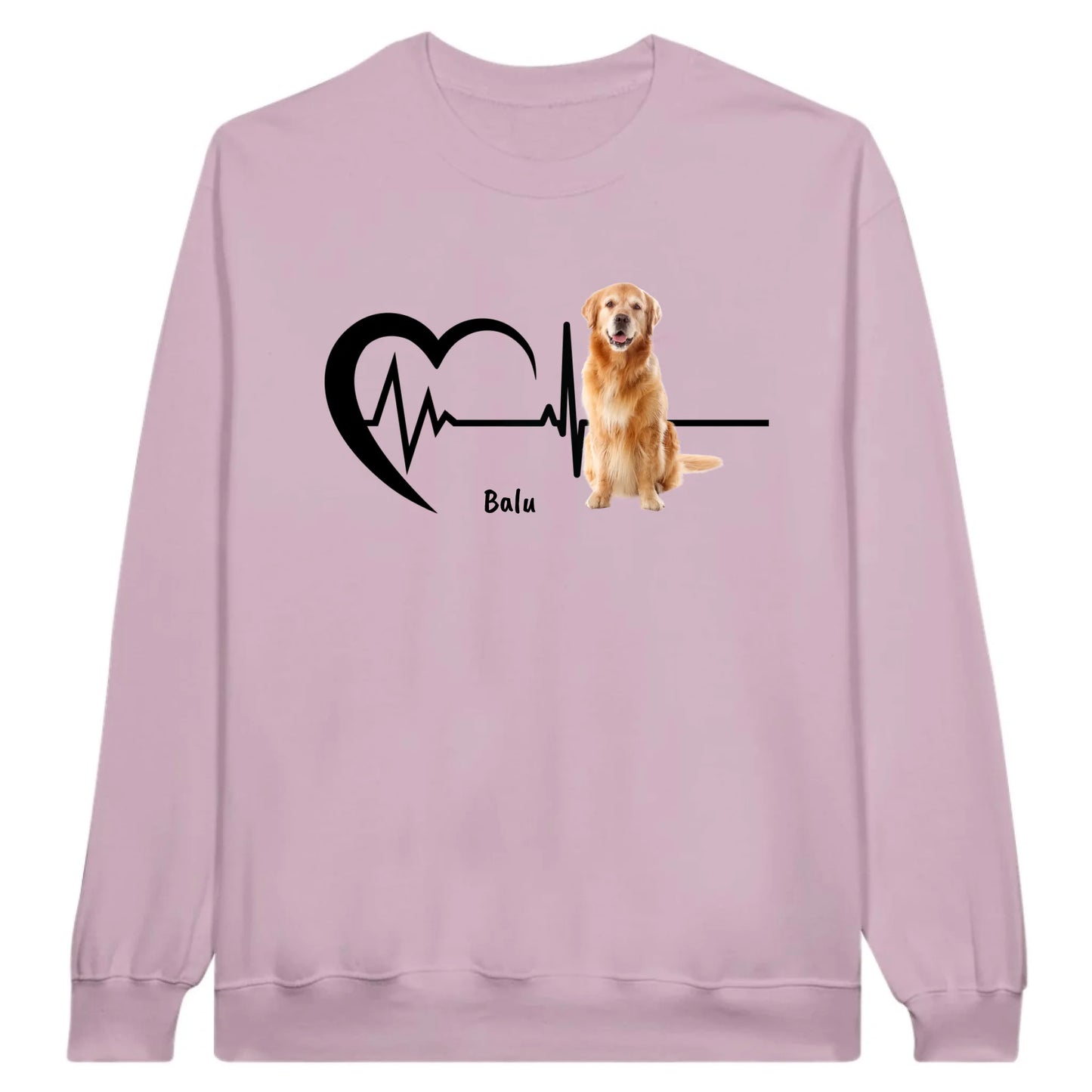 Herzschlag mit Foto - Individueller Hoodie oder Sweatshirt
