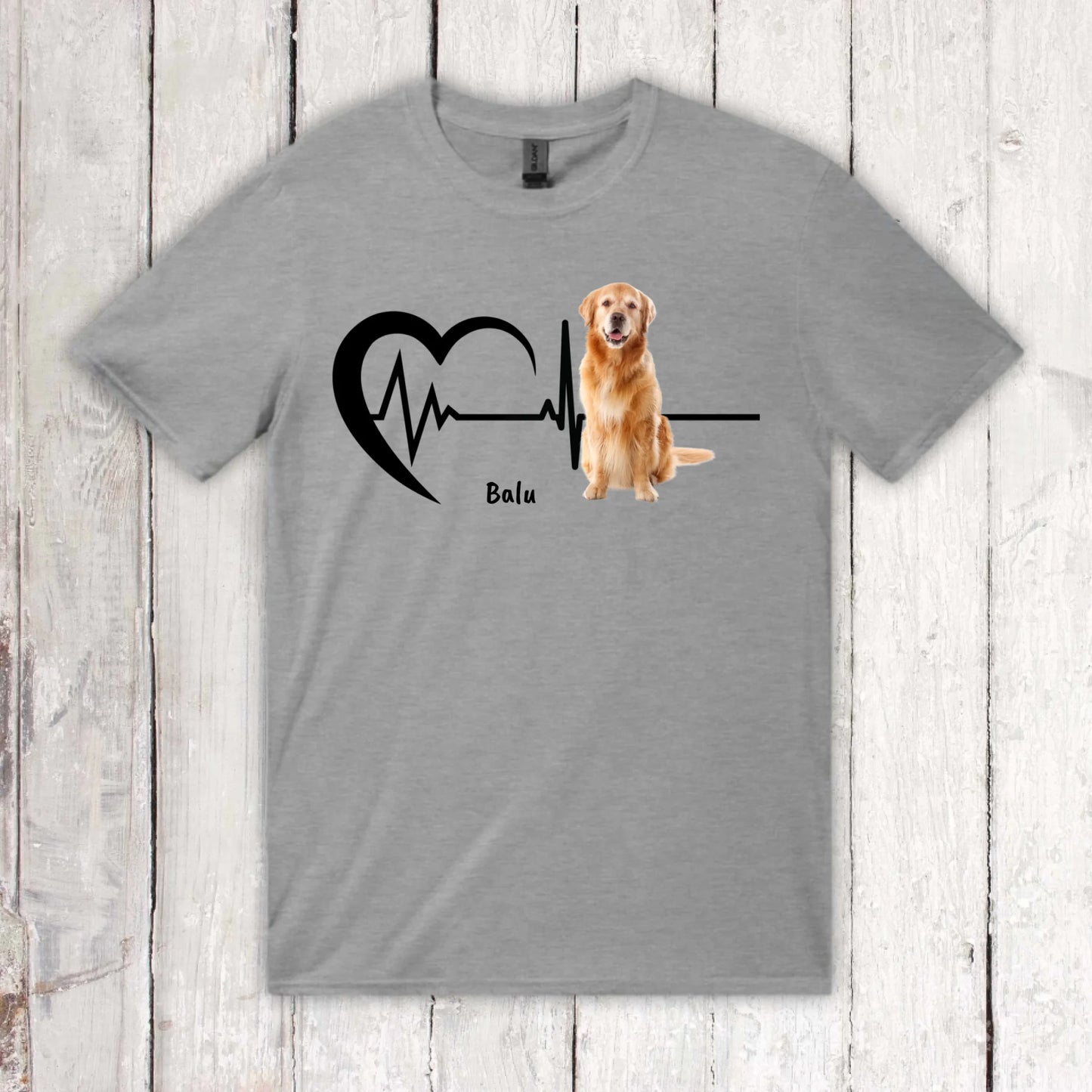 Herzschlag mit Foto - Individueller Hoodie oder Sweatshirt
