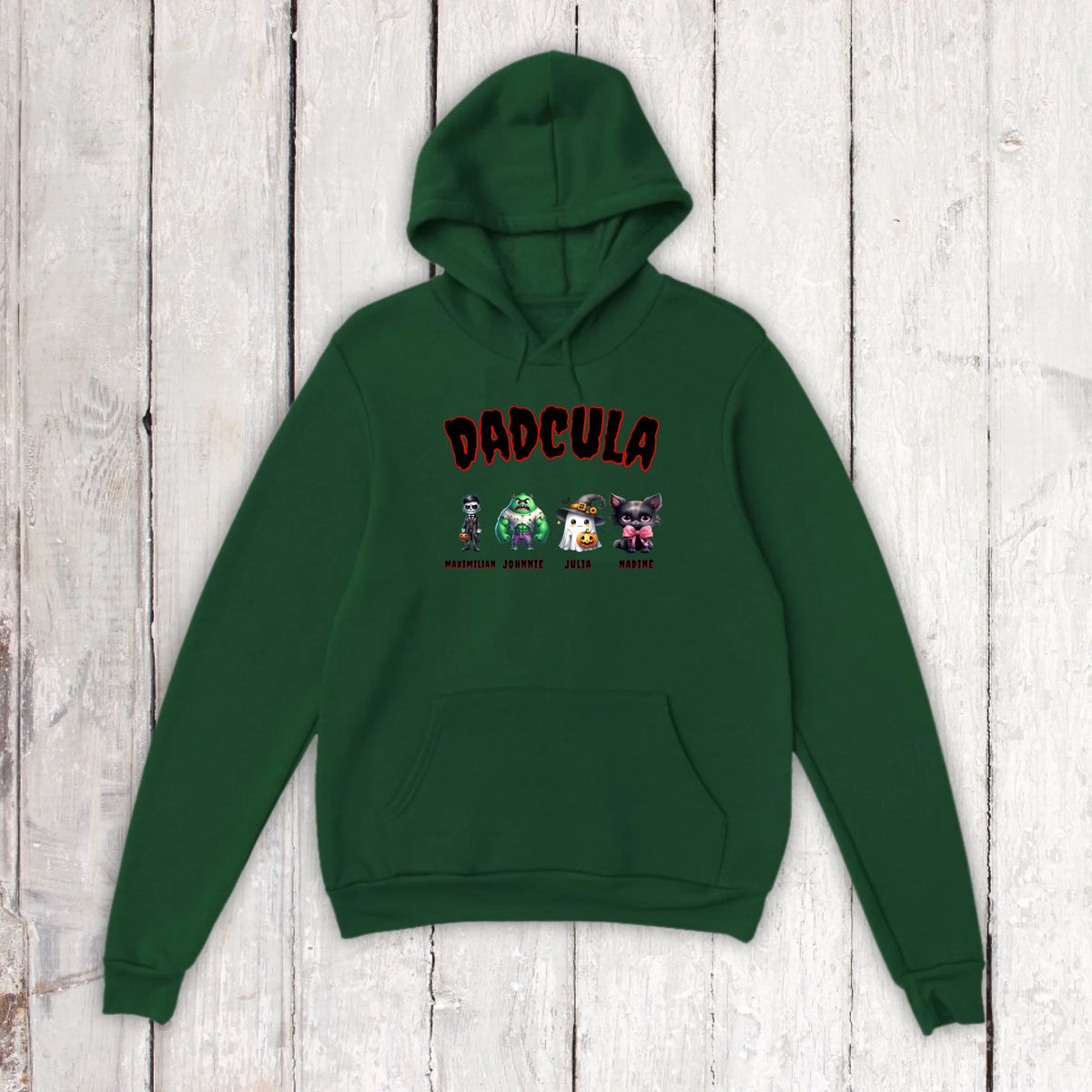 Dadcula, wie Dad, nur Cula - Individuelles Hoodie Halloween Design | Personalize Palace