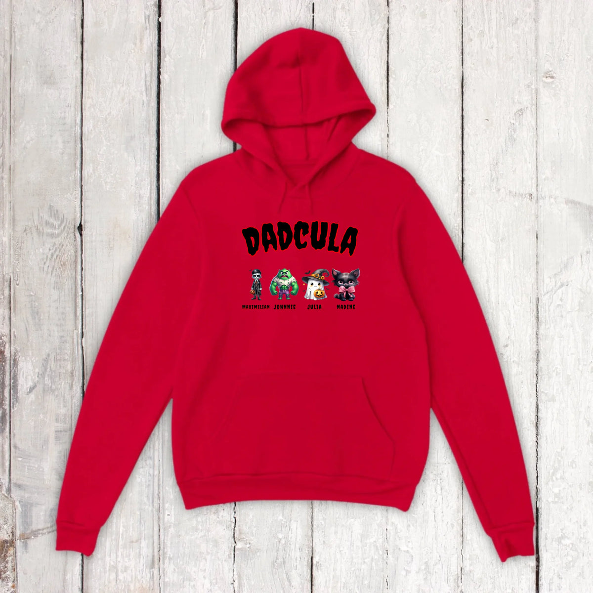 Dadcula, wie Dad, nur Cula - Individuelles Hoodie Halloween Design | Personalize Palace