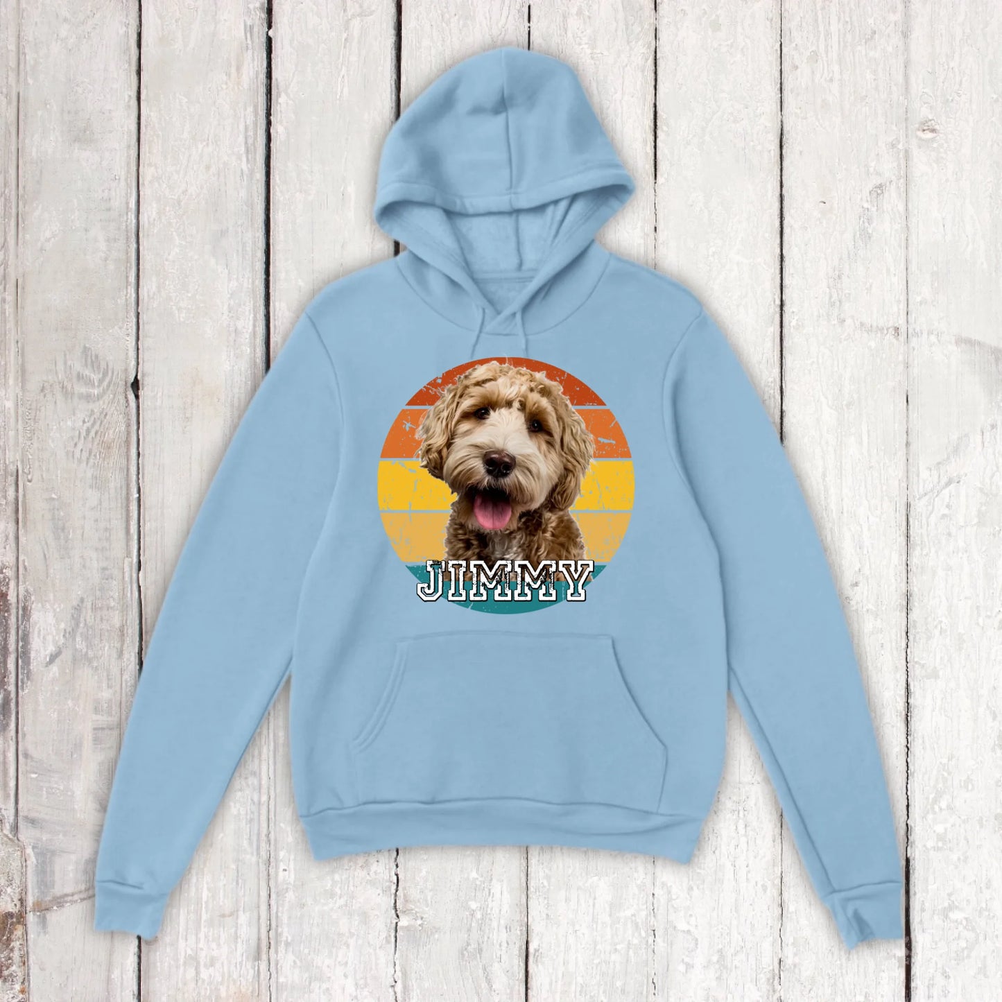 Vintage Sunset mit Foto - individueller Hoodie oder Sweatshirt | Personalize Palace