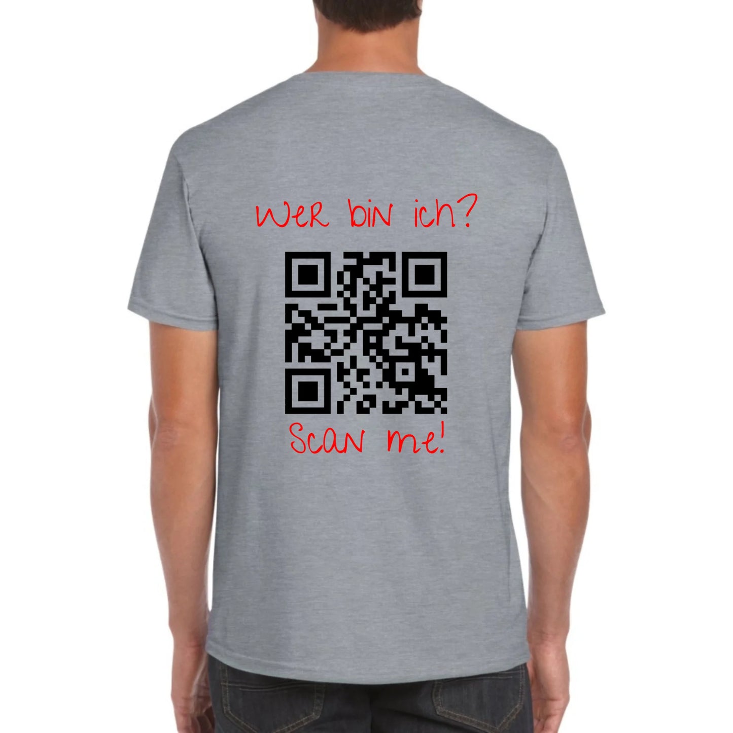 dein QR-Code | Strichcode mit Text - individuelles Code T-Shirt | Personalize Palace