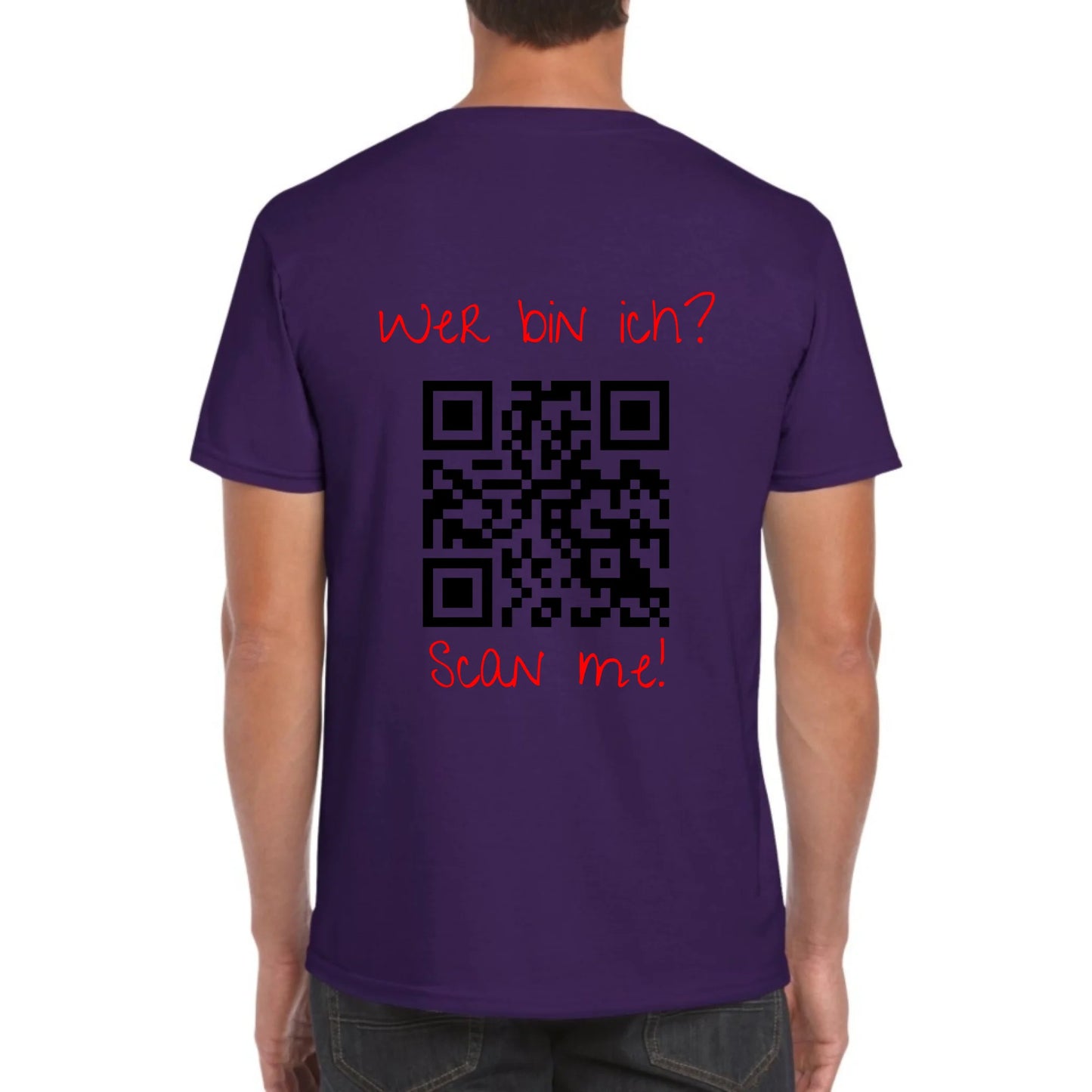dein QR-Code | Strichcode mit Text - individuelles Code T-Shirt | Personalize Palace