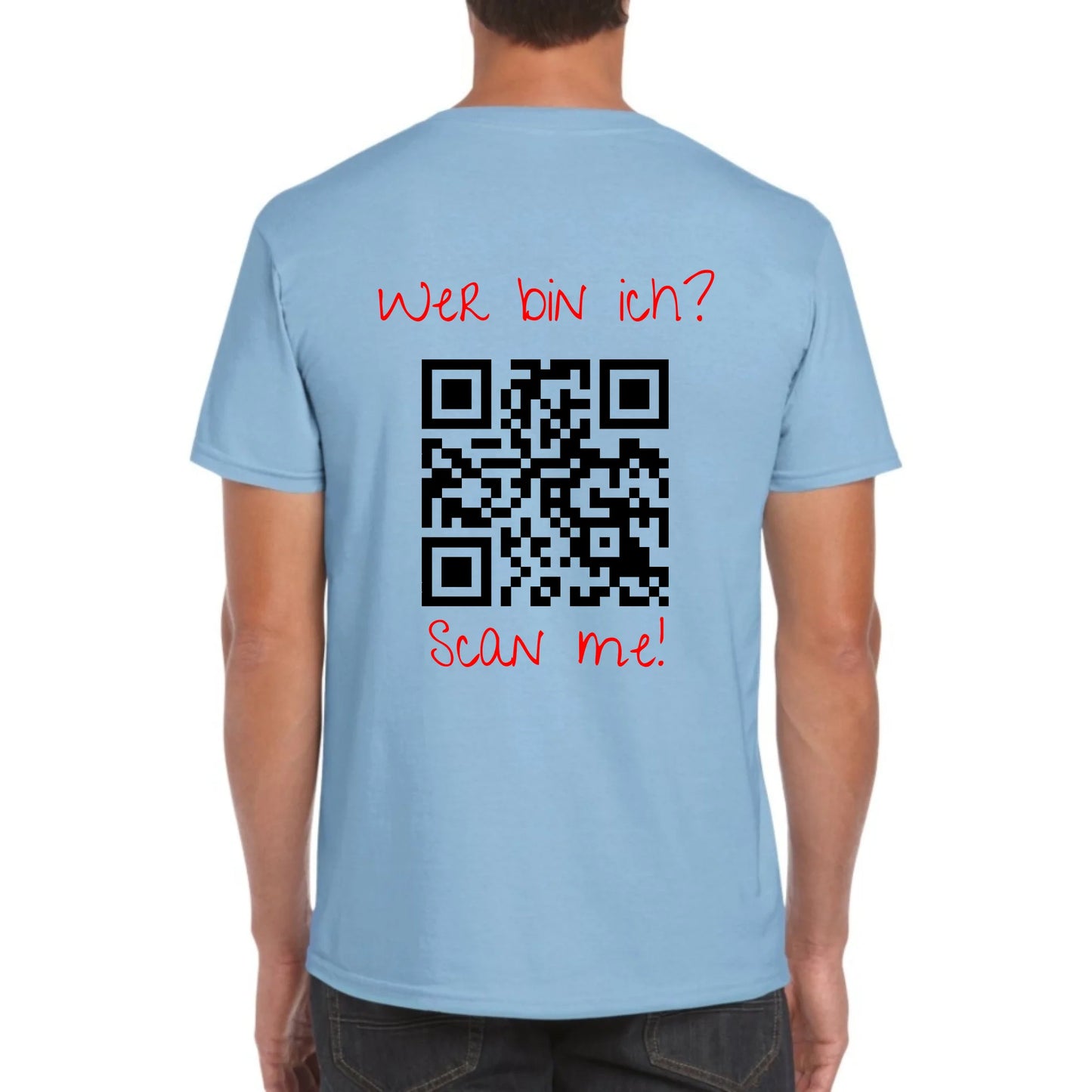 dein QR-Code | Strichcode mit Text - individuelles Code T-Shirt | Personalize Palace