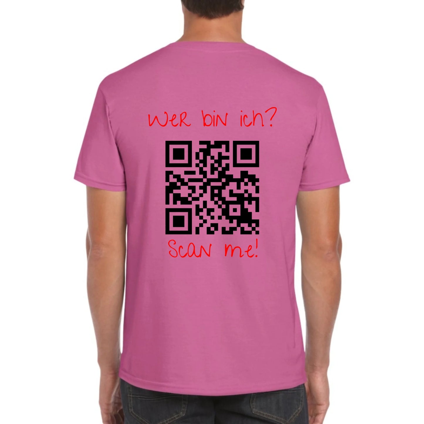 dein QR-Code | Strichcode mit Text - individuelles Code T-Shirt | Personalize Palace