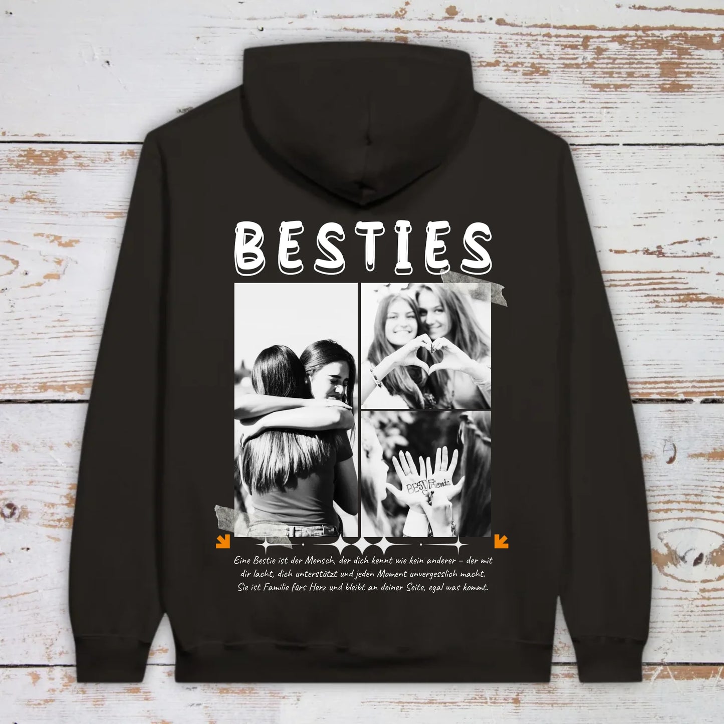 BESTIES mit bis zu 3 Fotos - individuelle Bestie Hoodie | Personalize Palace