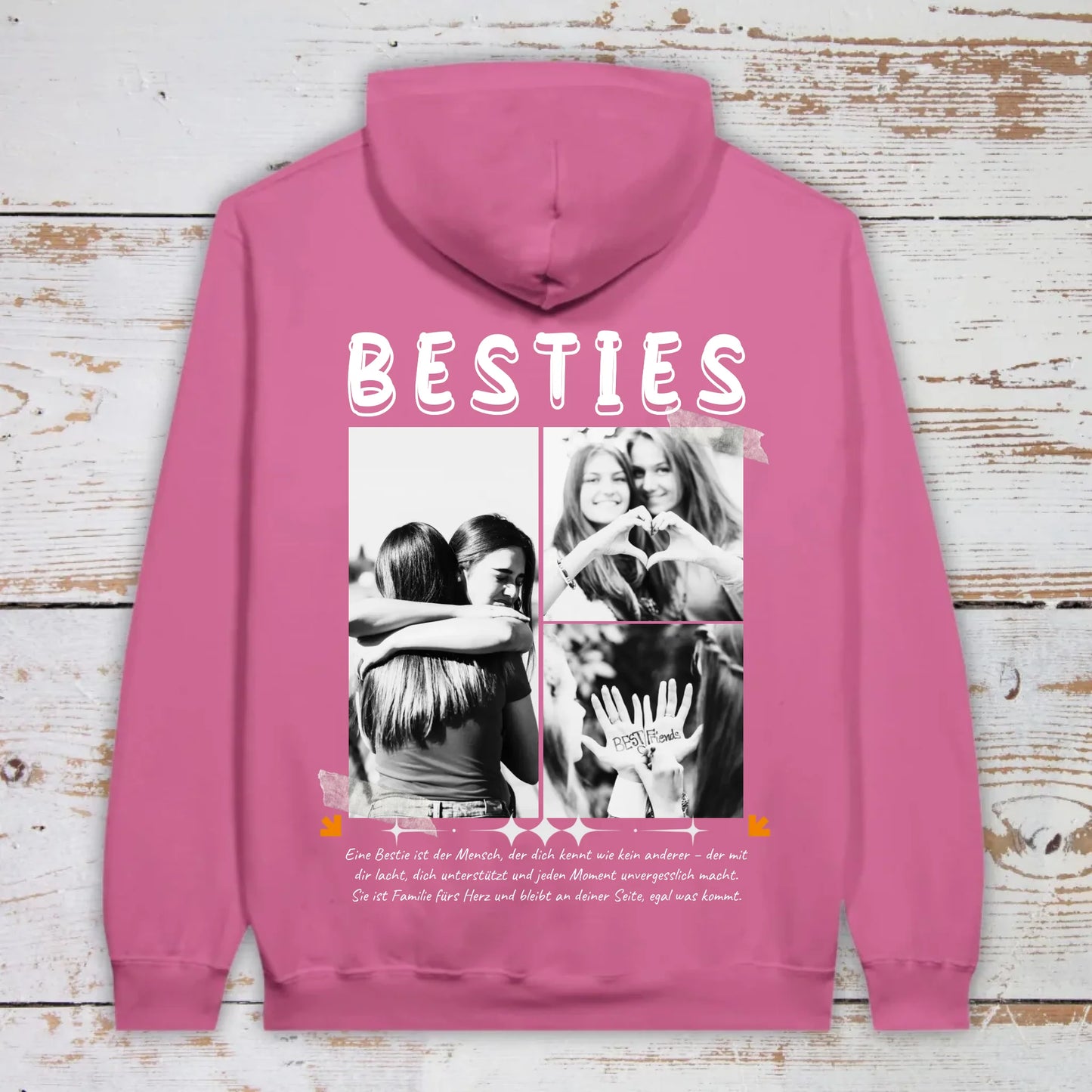 BESTIES mit bis zu 3 Fotos - individuelle Bestie Hoodie | Personalize Palace