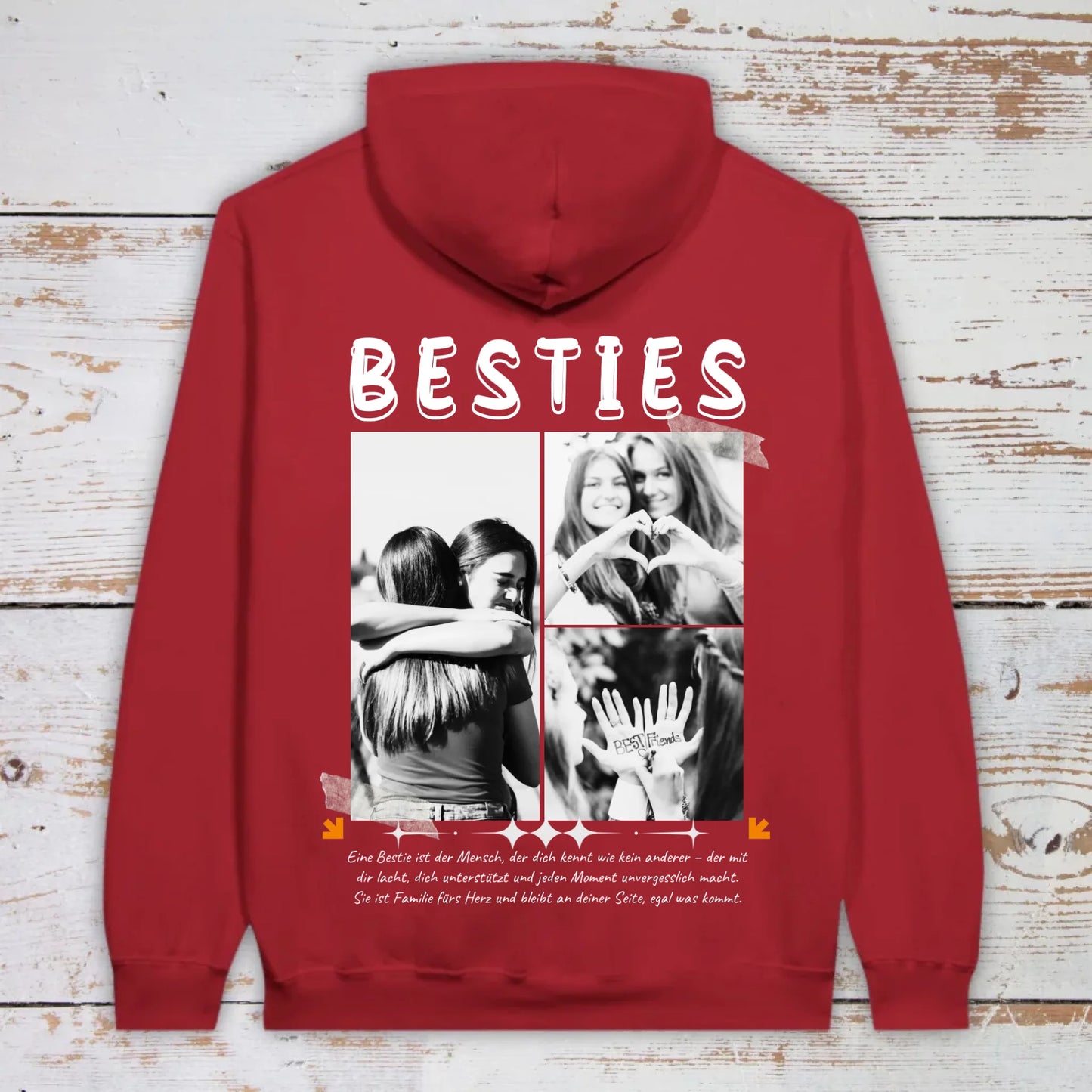BESTIES mit bis zu 3 Fotos - individuelle Bestie Hoodie | Personalize Palace