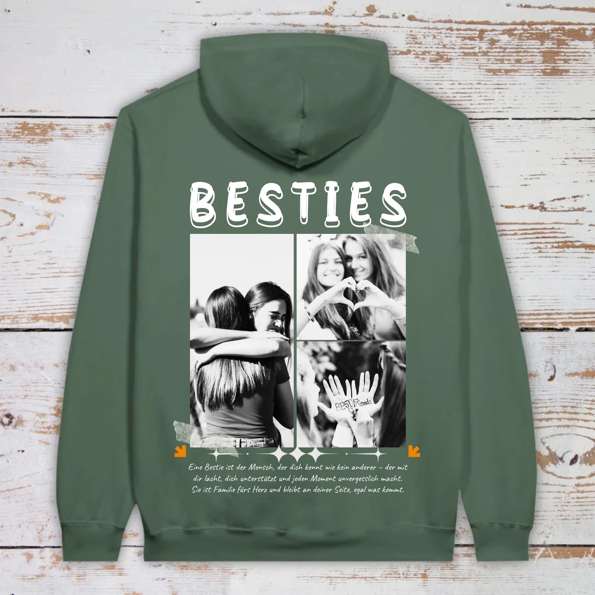 BESTIES mit bis zu 3 Fotos - individuelle Bestie Hoodie | Personalize Palace