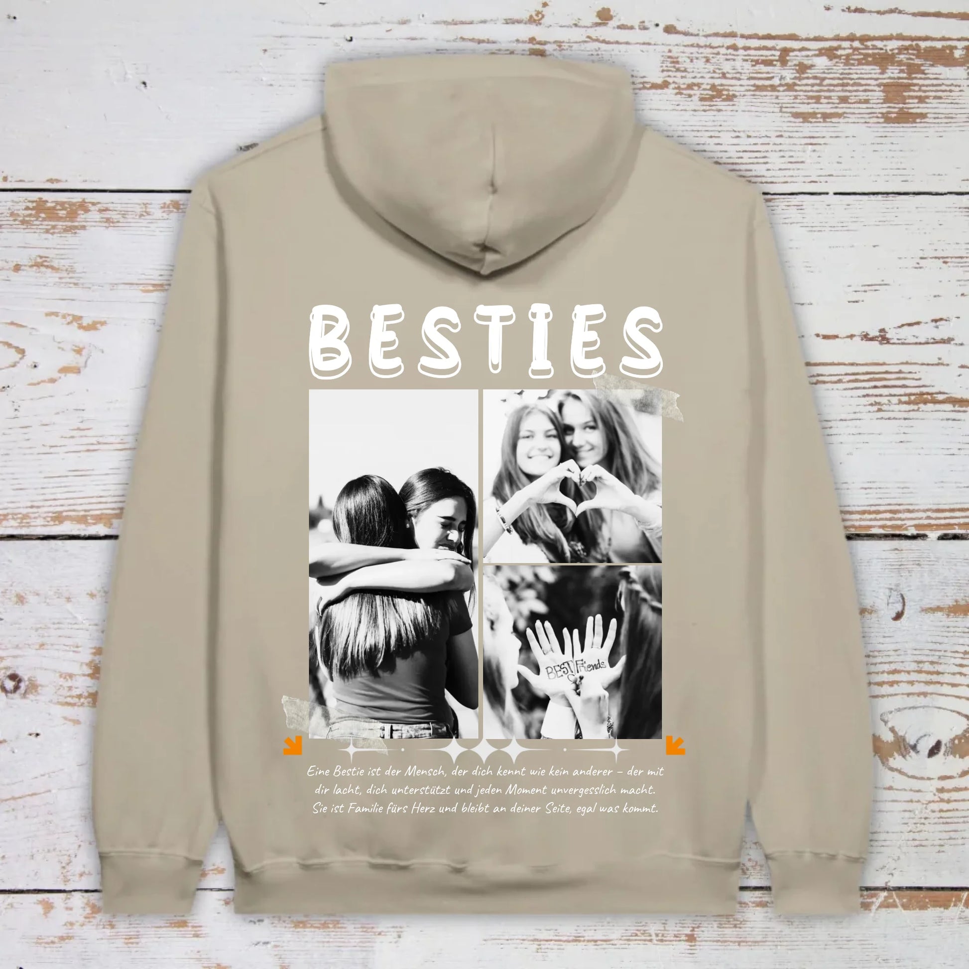 BESTIES mit bis zu 3 Fotos - individuelle Bestie Hoodie | Personalize Palace