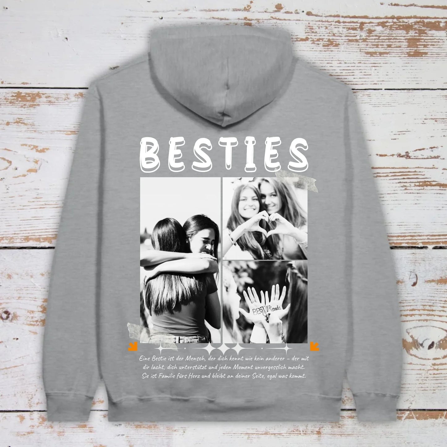 BESTIES mit bis zu 3 Fotos - individuelle Bestie Hoodie | Personalize Palace