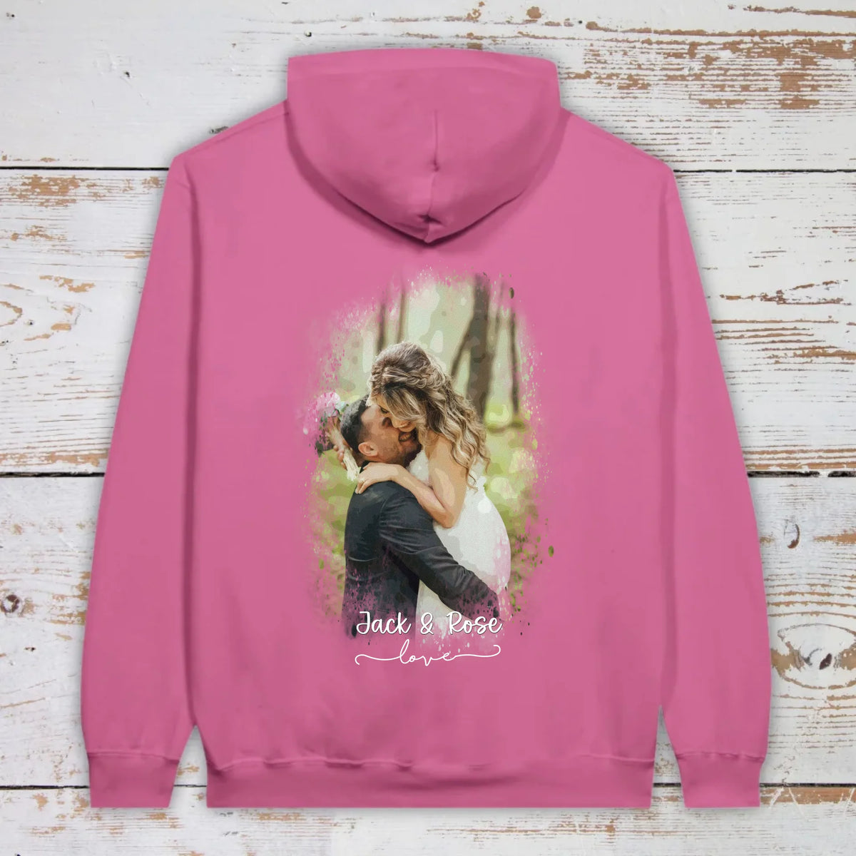 Foto in Wasserfarben/Aquarell - individueller Hoodie | Personalize Palace