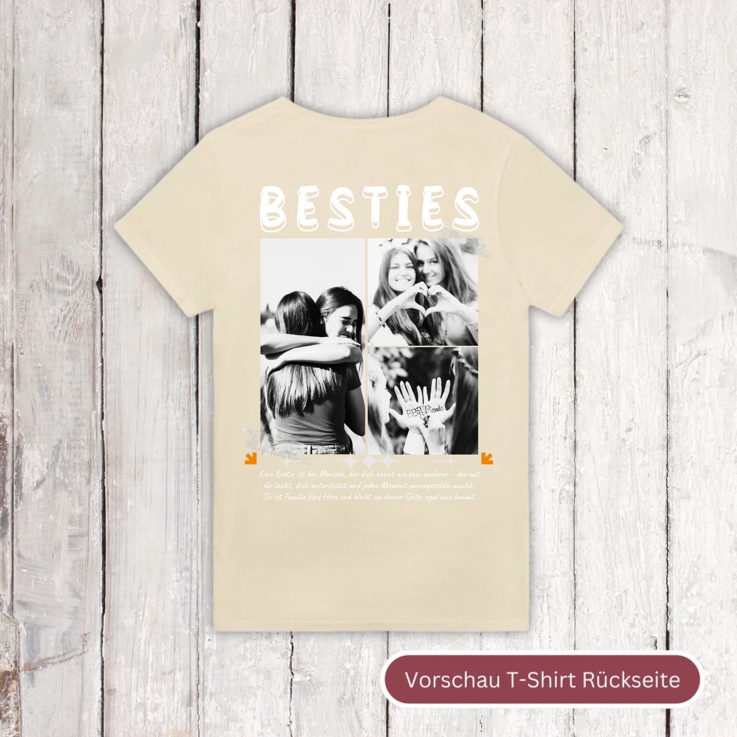 BESTIES mit bis zu 3 Fotos - individuelle Bestie Hoodie